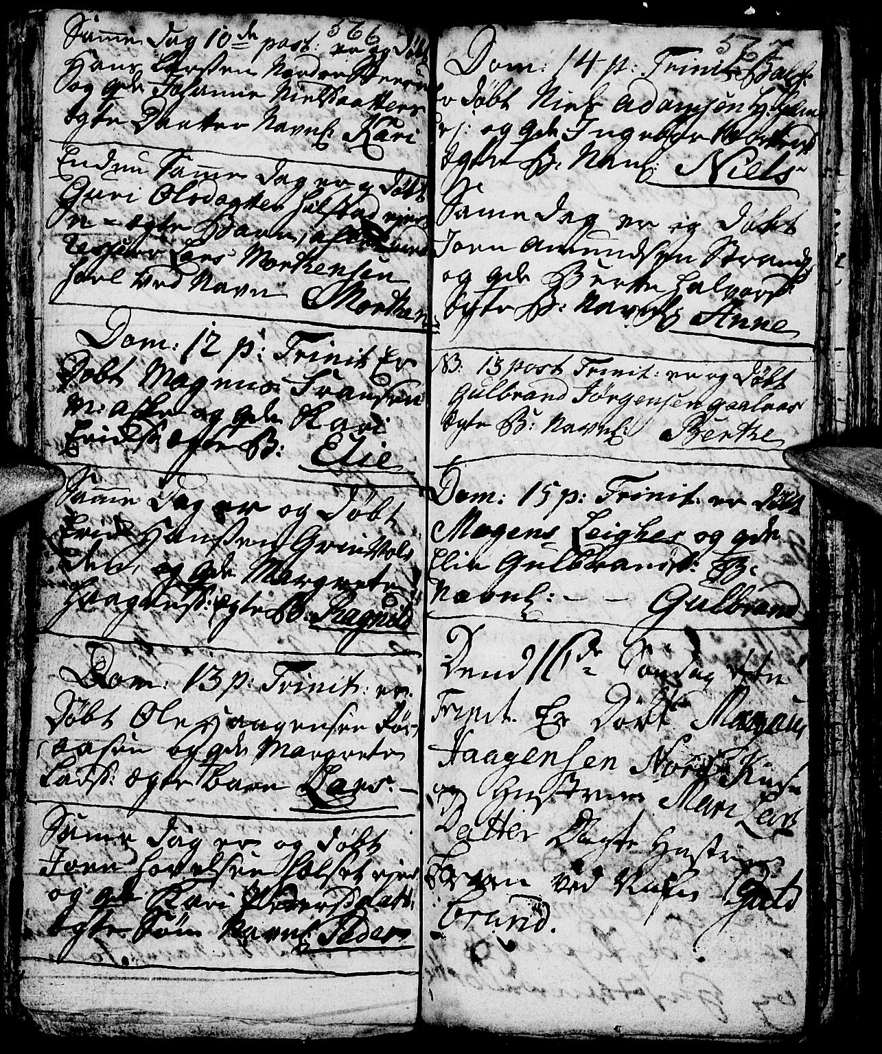 Nes prestekontor, Hedmark, AV/SAH-PREST-020/L/La/L0001: Parish register (copy) no. 1, 1663-1784, p. 566-567