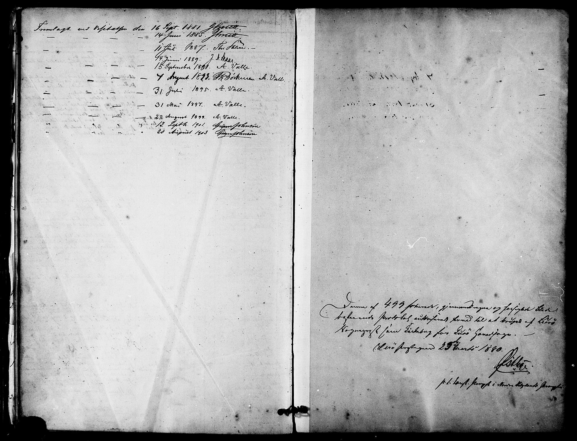 Ministerialprotokoller, klokkerbøker og fødselsregistre - Nordland, SAT/A-1459/839/L0568: Parish register (official) no. 839A05, 1880-1902