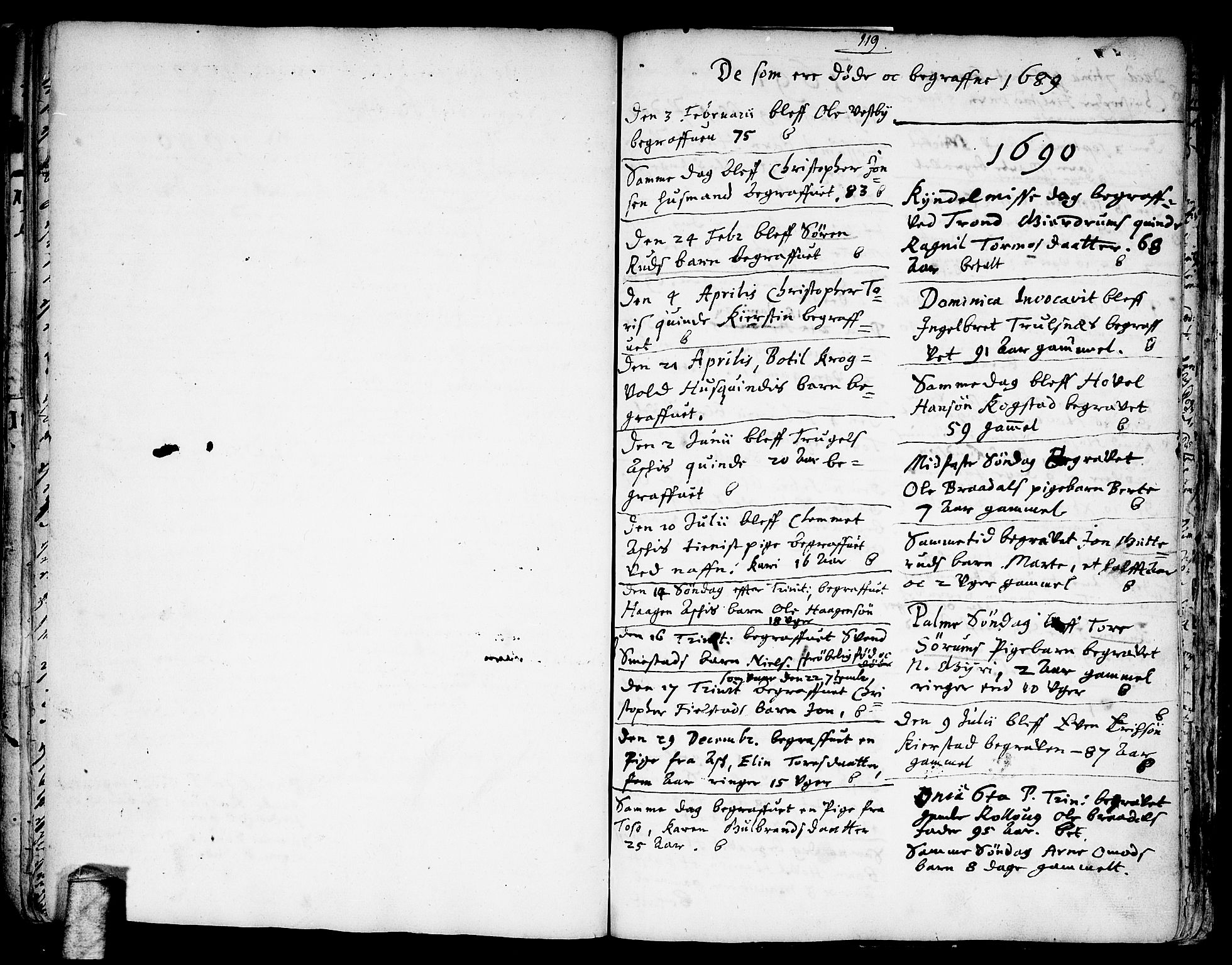 Gjerdrum prestekontor Kirkebøker, SAO/A-10412b/F/Fa/L0001: Parish register (official) no. I 1, 1689-1736, p. 119