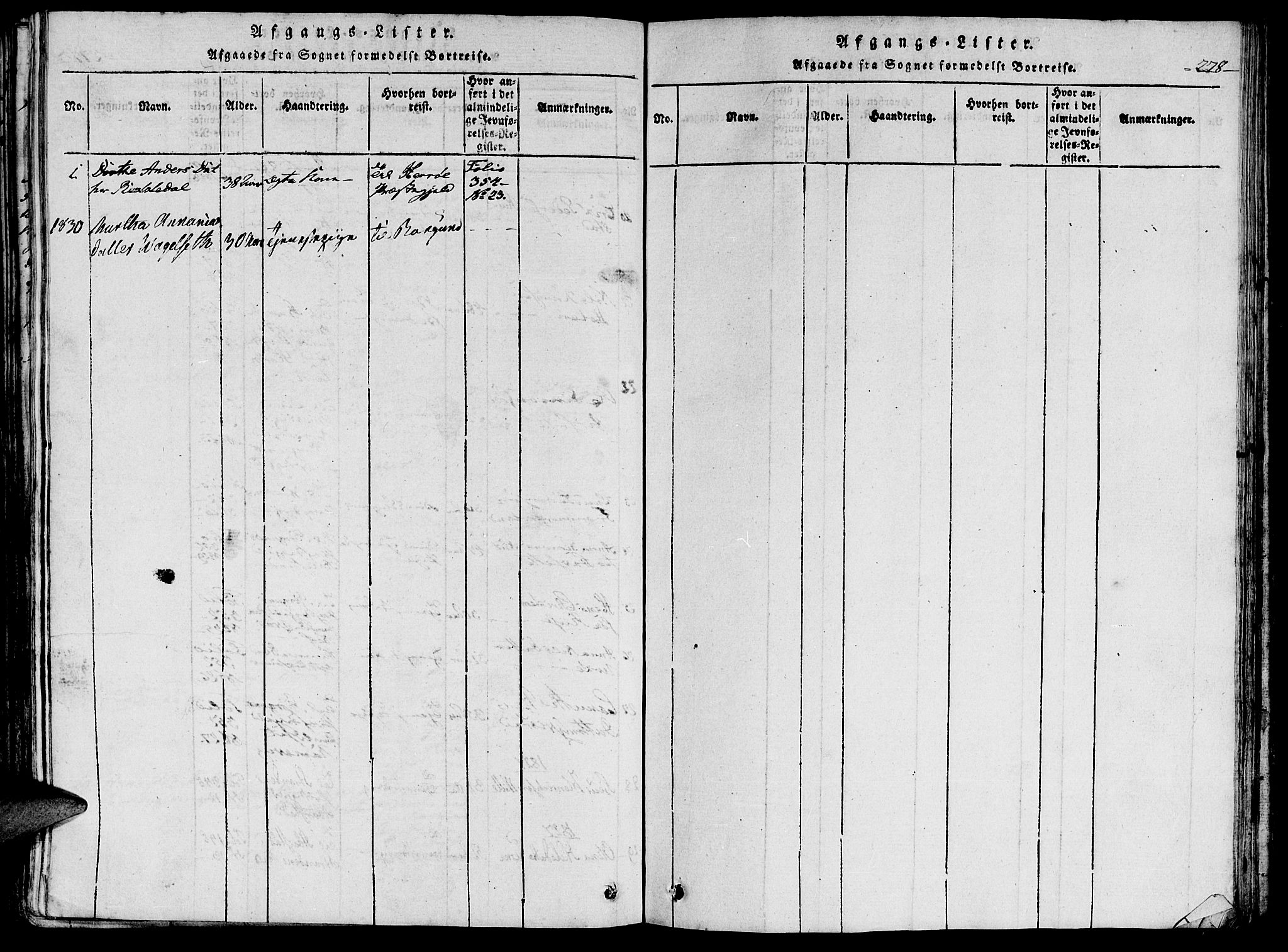 Ministerialprotokoller, klokkerbøker og fødselsregistre - Møre og Romsdal, AV/SAT-A-1454/515/L0207: Parish register (official) no. 515A03, 1819-1829, p. 278