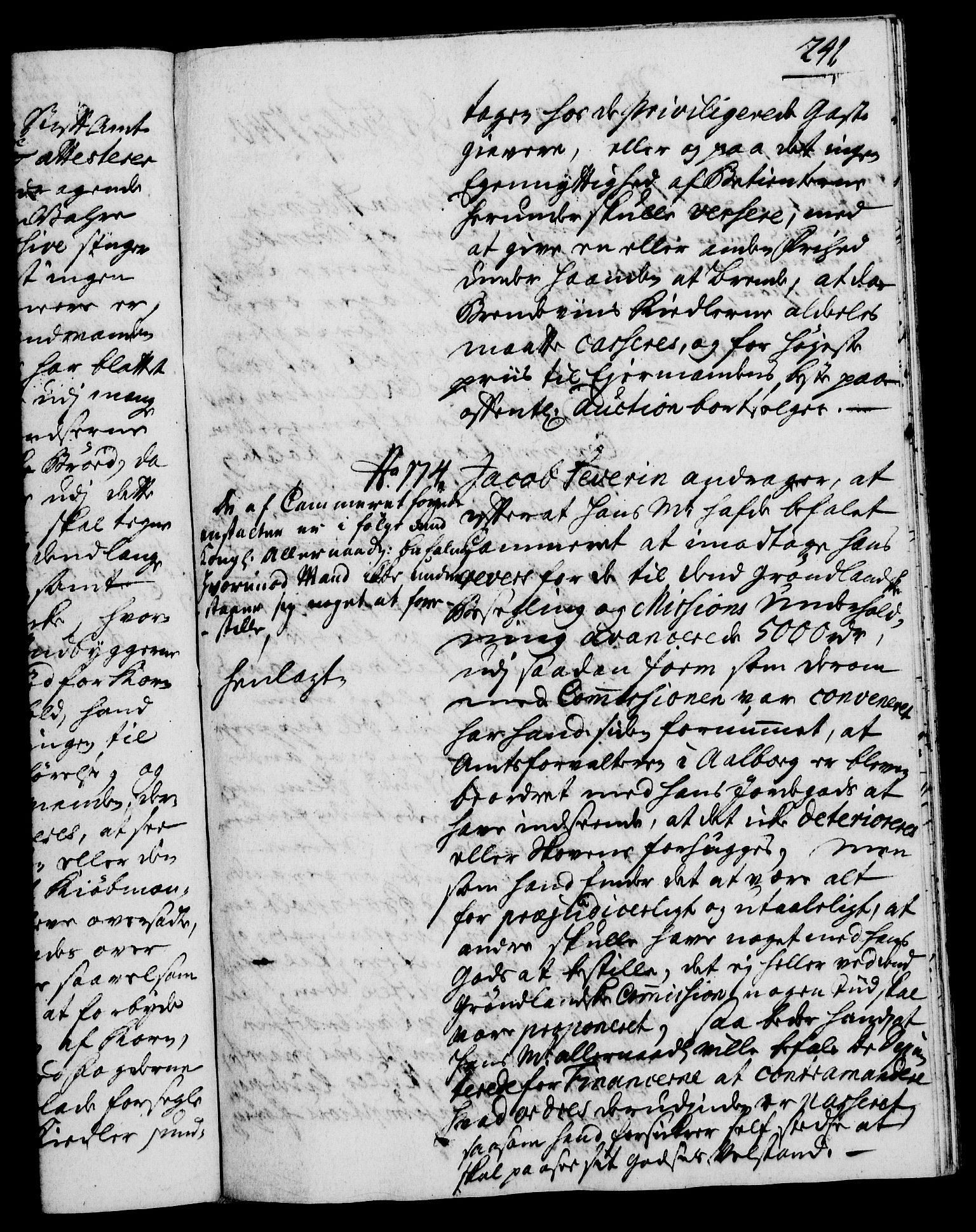 Rentekammeret, Kammerkanselliet, RA/EA-3111/G/Gh/Gha/L0022: Norsk ekstraktmemorialprotokoll (merket RK 53.67), 1739-1741, p. 241