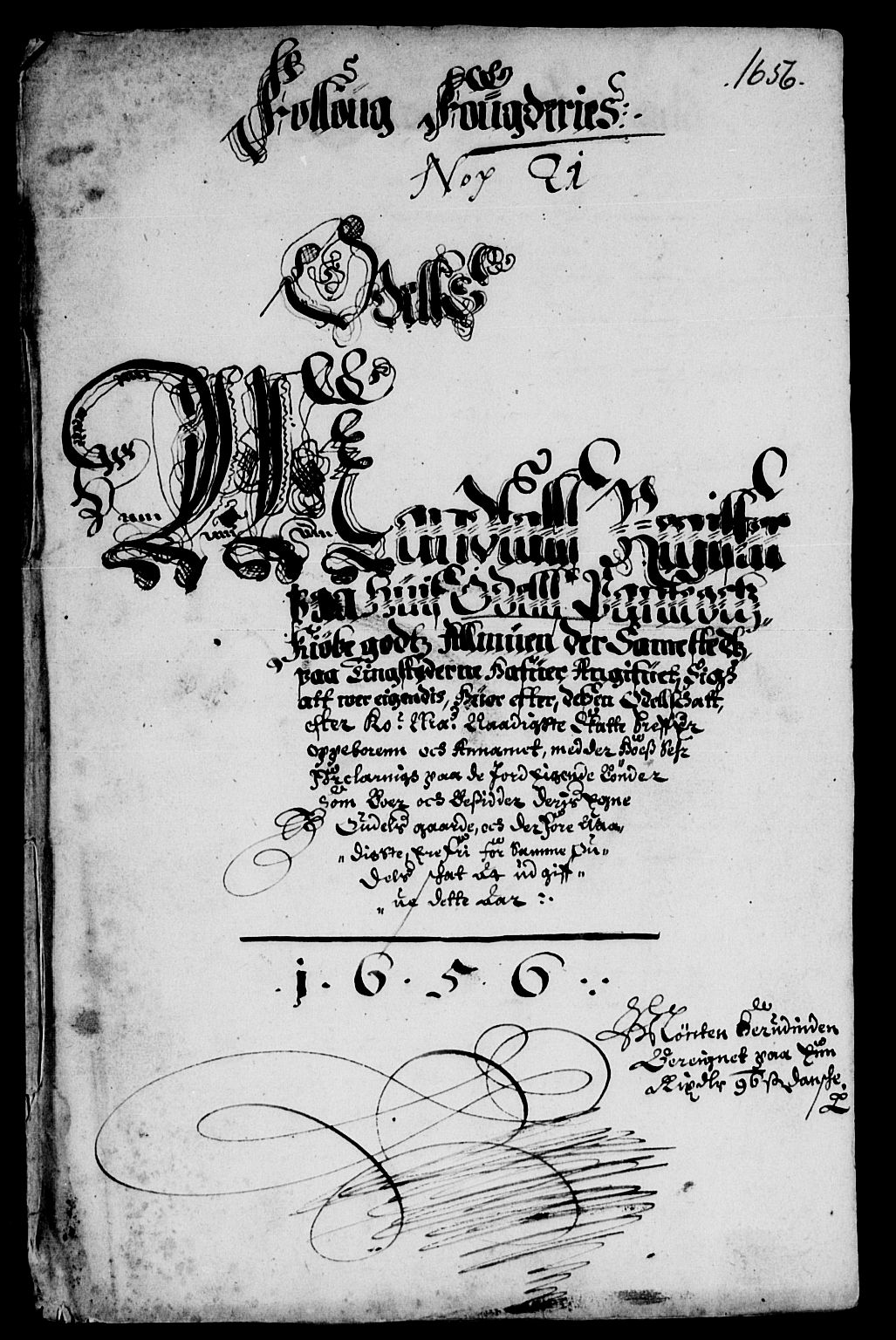 Rentekammeret inntil 1814, Reviderte regnskaper, Lensregnskaper, RA/EA-5023/R/Rb/Rba/L0238: Akershus len, 1656-1657