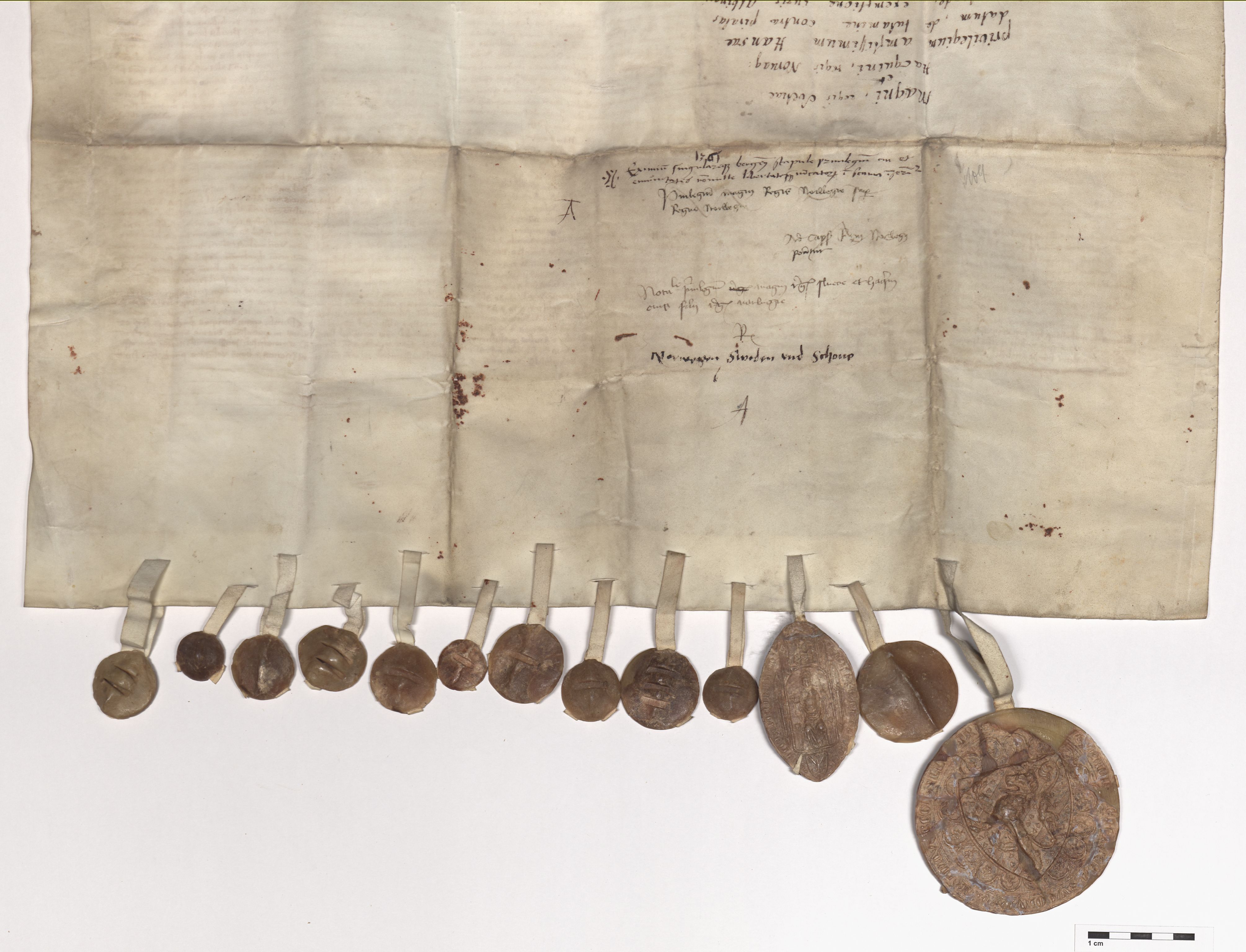 07.1 Urkunden, 3 Auswärtige Beziehungen (Externa), AHL/-/27: Schweden (Suecica), 1161-1855, p. 21