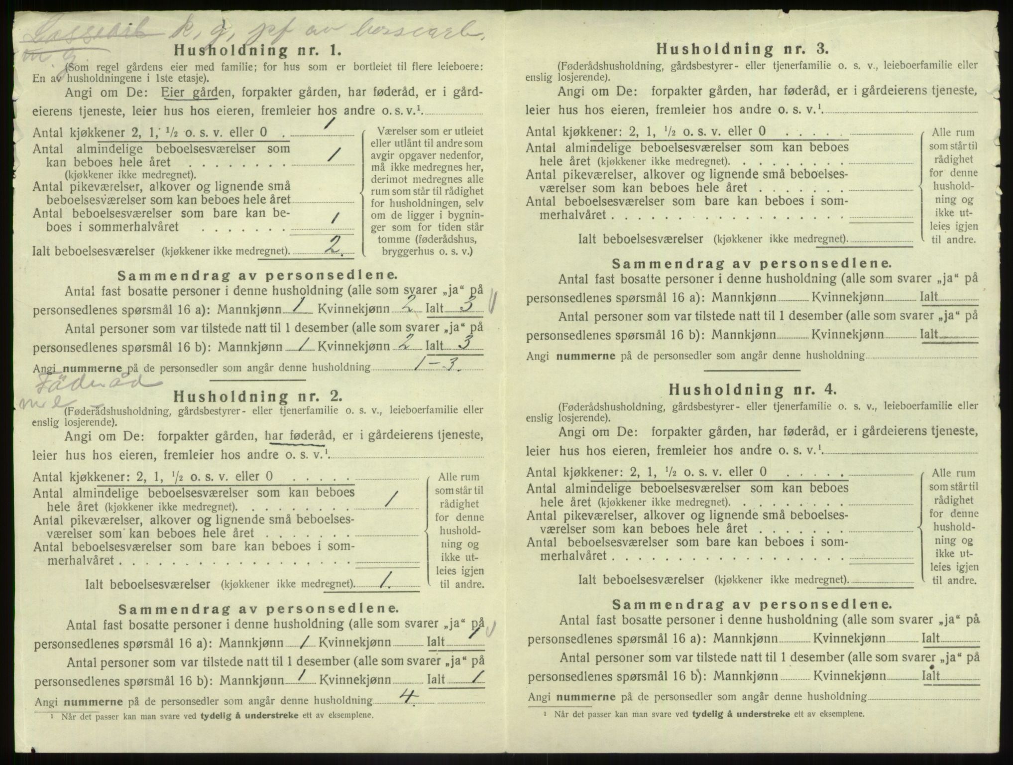 SAB, 1920 census for Fjaler, 1920, p. 897