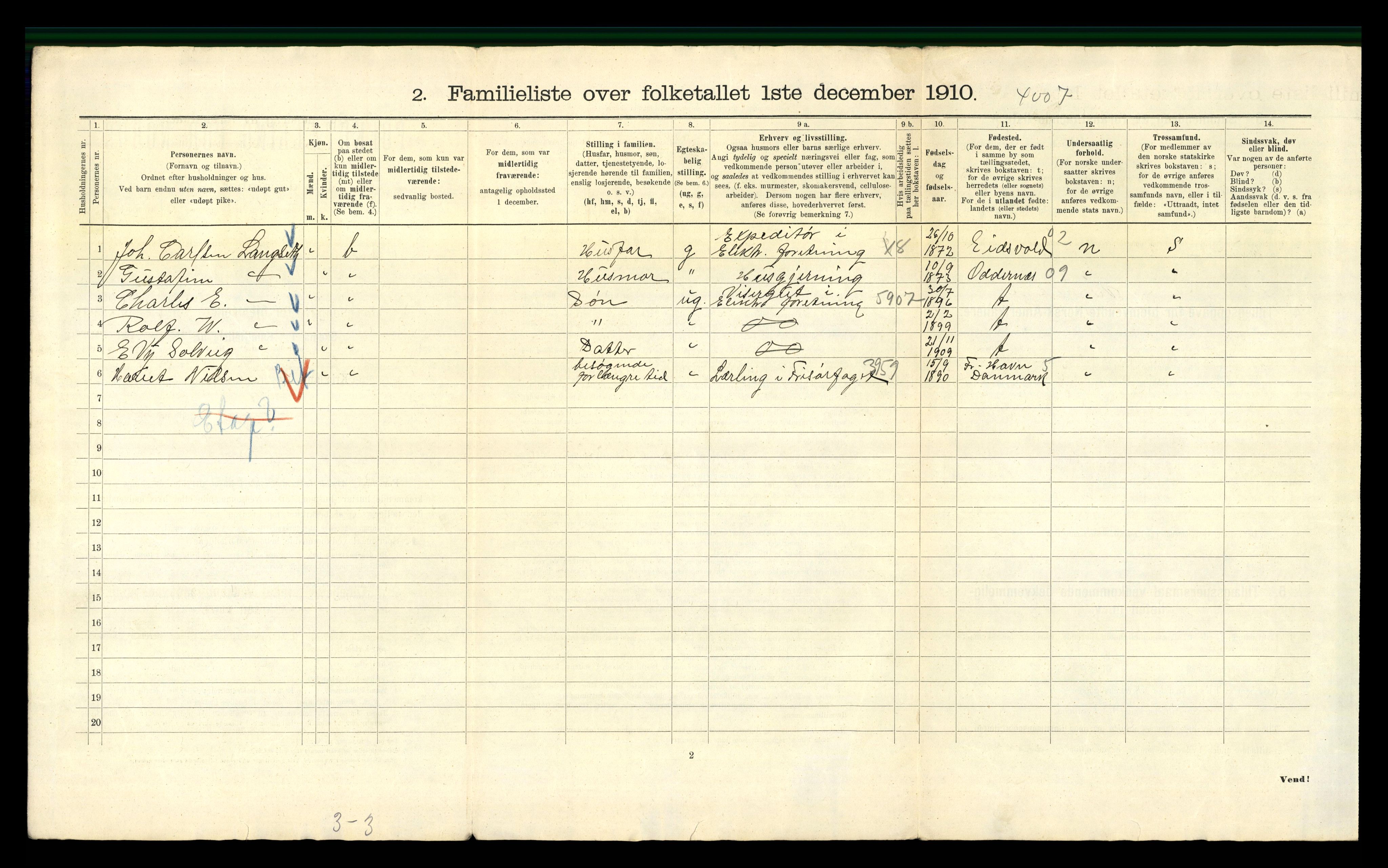 RA, 1910 census for Kristiania, 1910, p. 55338