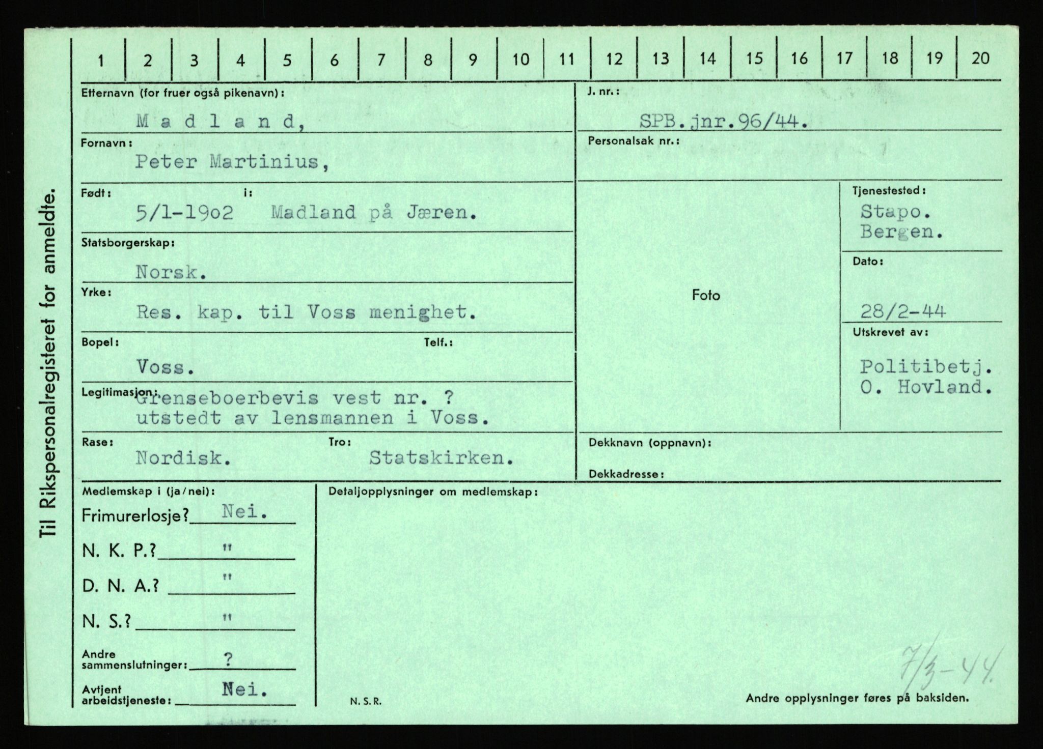 Statspolitiet - Hovedkontoret / Osloavdelingen, AV/RA-S-1329/C/Ca/L0010: Lind - Moksnes, 1943-1945, p. 2339