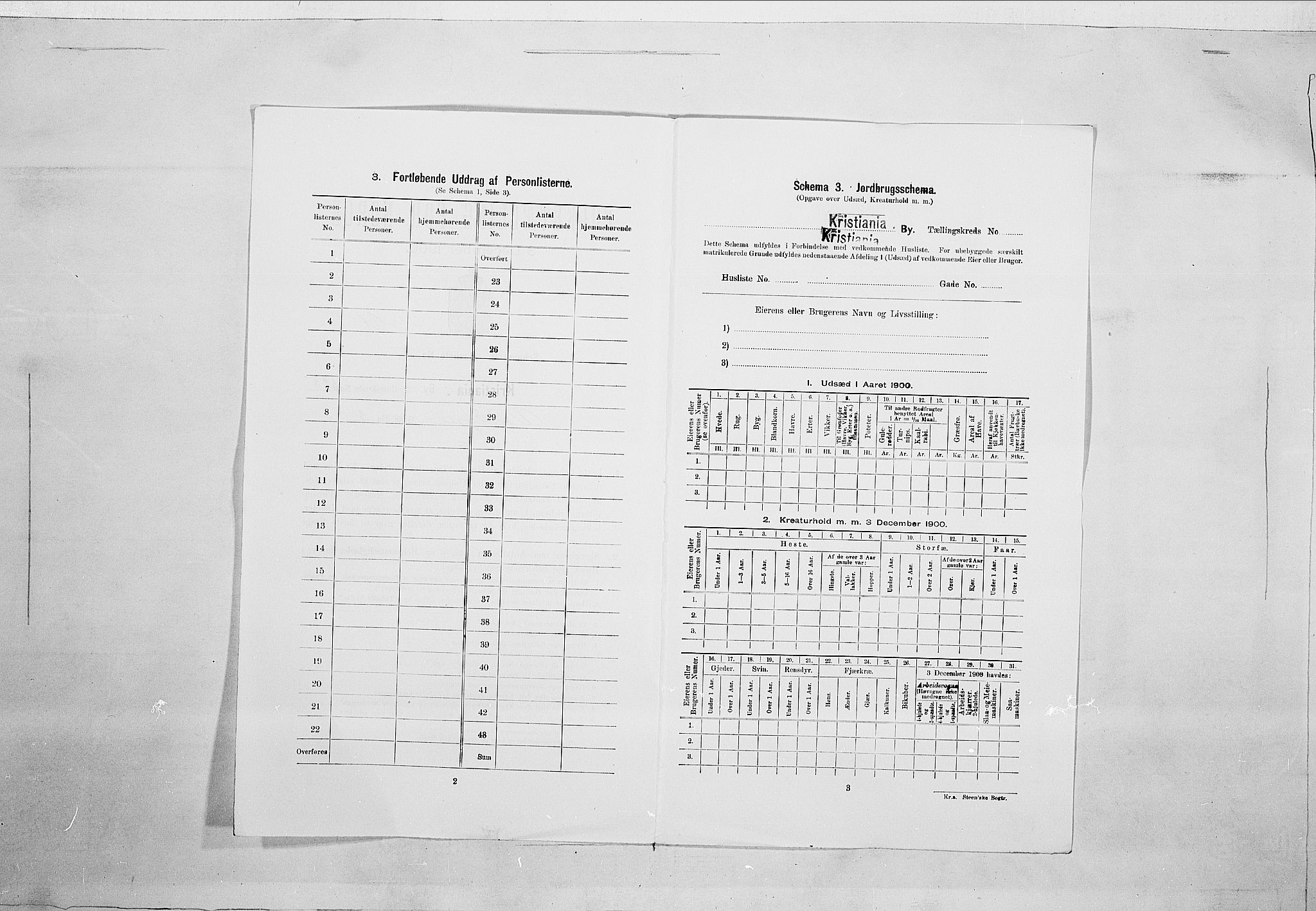 SAO, 1900 census for Kristiania, 1900, p. 110767