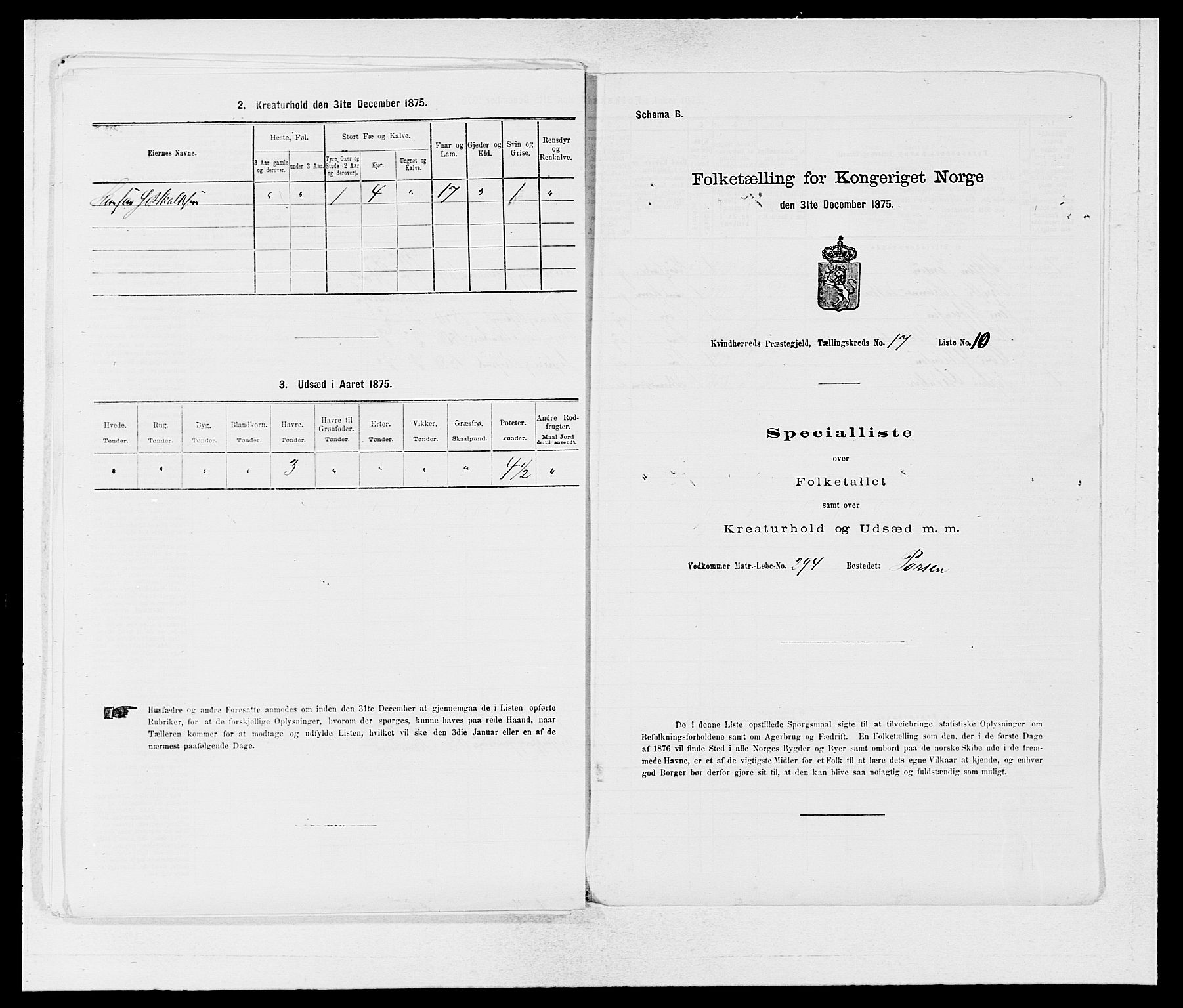 SAB, 1875 census for 1224P Kvinnherad, 1875, p. 1099