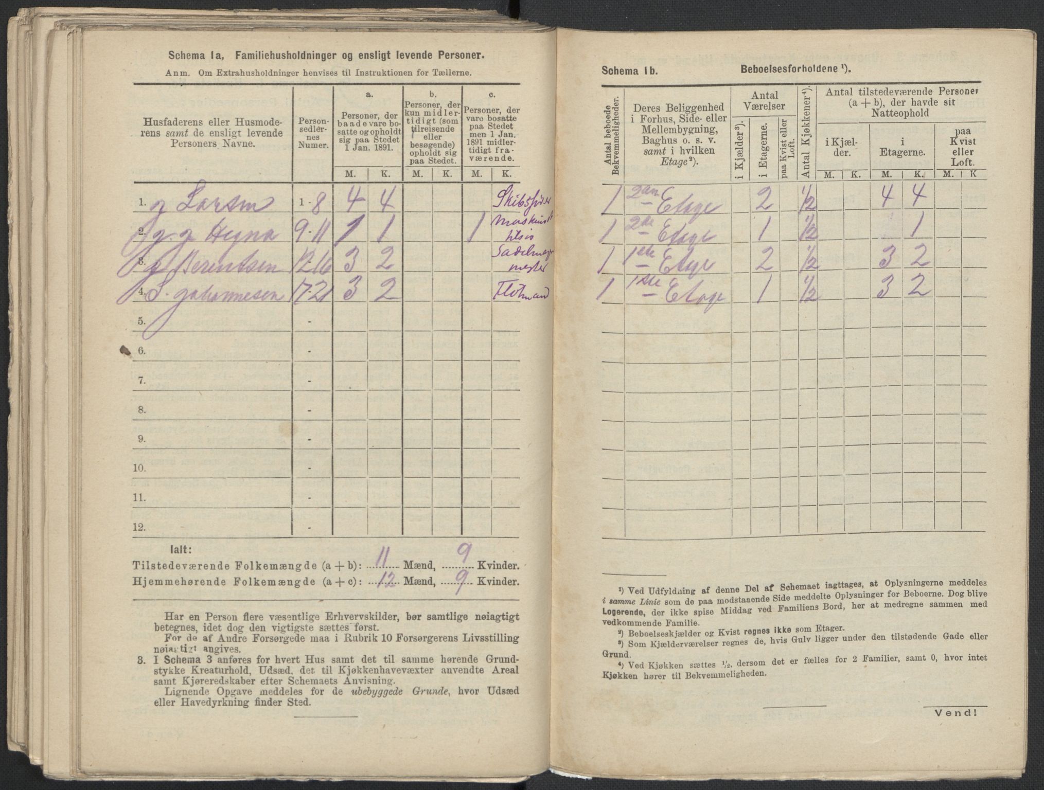 RA, 1891 Census for 1301 Bergen, 1891, p. 5163