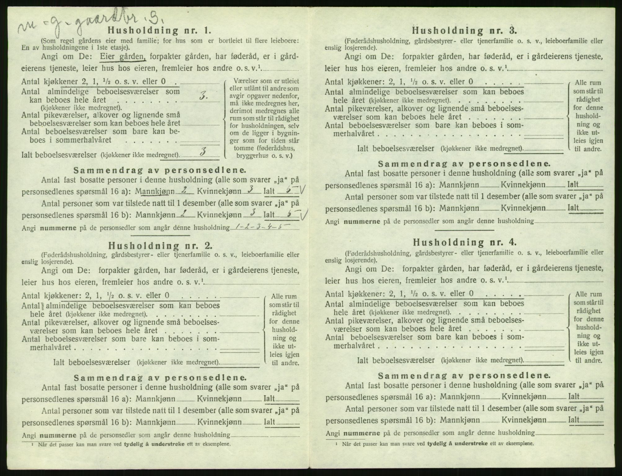 SAT, 1920 census for Skodje, 1920, p. 342