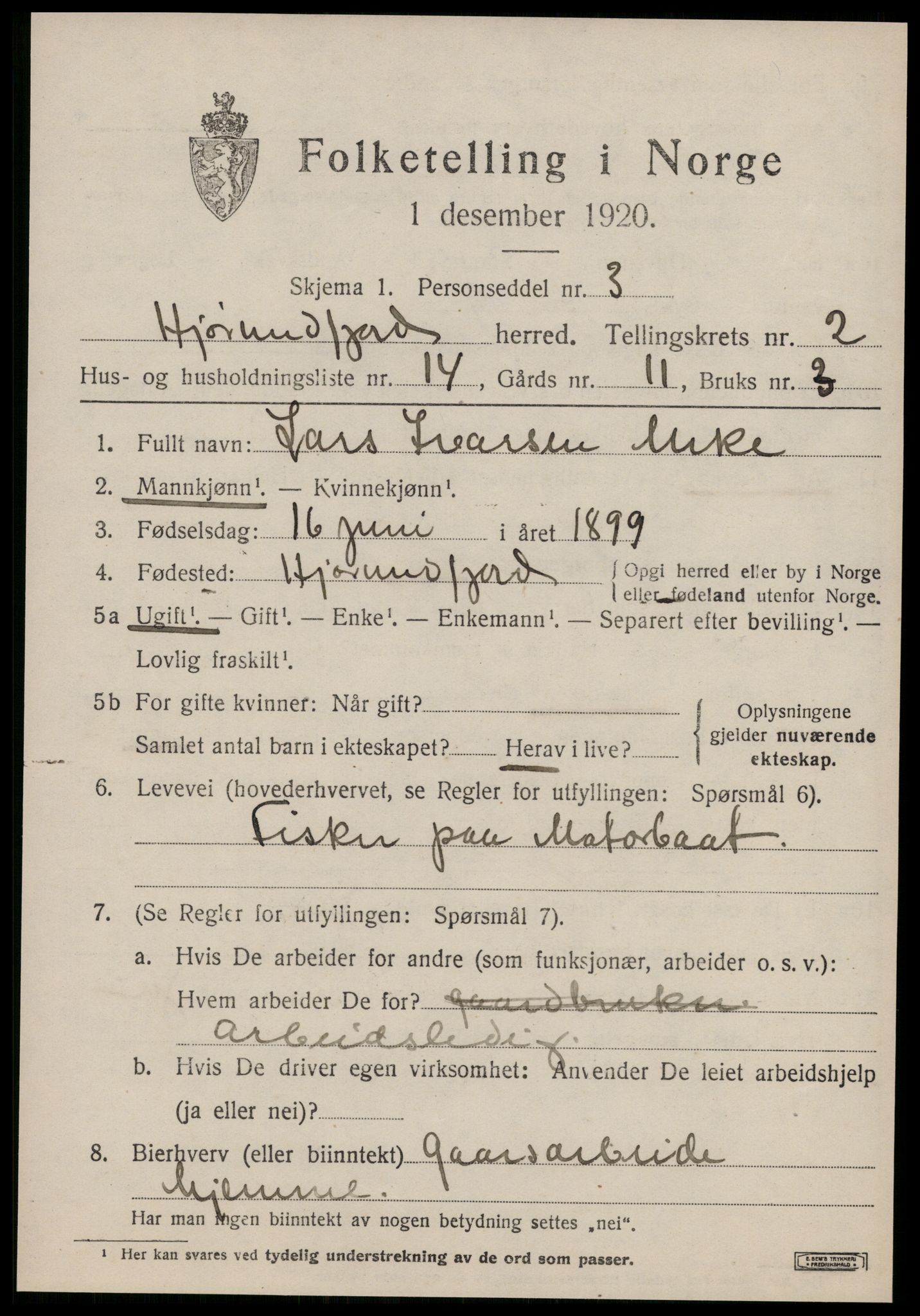 SAT, 1920 census for Hjørundfjord, 1920, p. 969