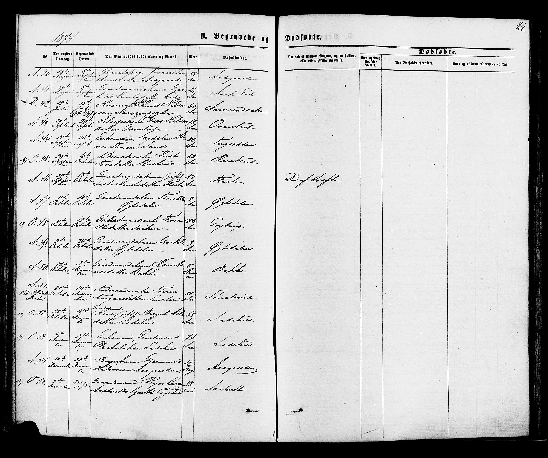 Nore kirkebøker, SAKO/A-238/F/Fa/L0004: Parish register (official) no. I 4, 1867-1877, p. 24