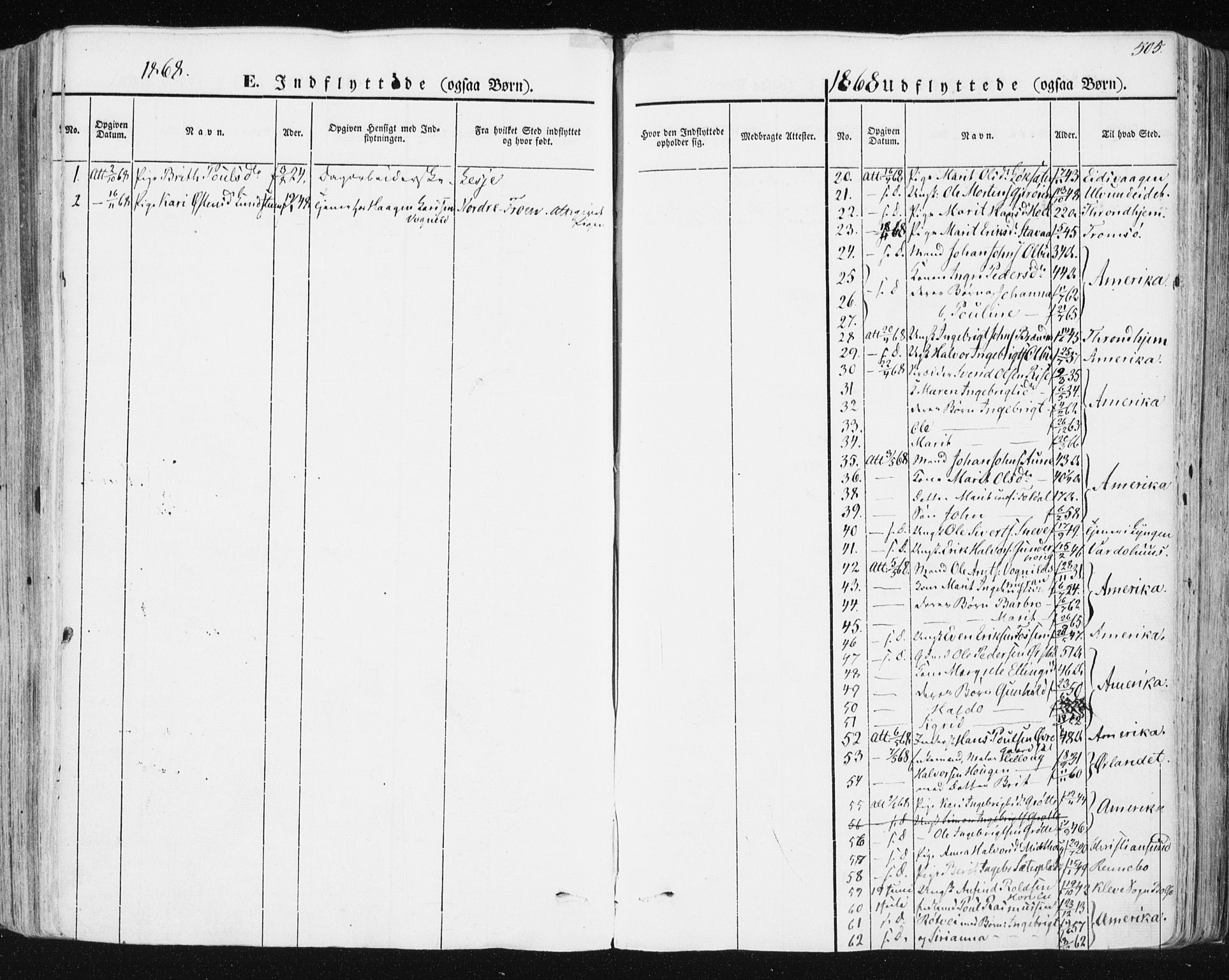 Ministerialprotokoller, klokkerbøker og fødselsregistre - Sør-Trøndelag, AV/SAT-A-1456/678/L0899: Parish register (official) no. 678A08, 1848-1872, p. 505