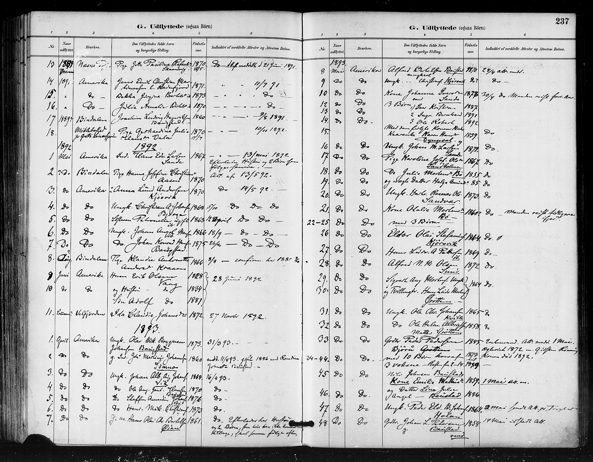 Ministerialprotokoller, klokkerbøker og fødselsregistre - Nordland, SAT/A-1459/812/L0178: Parish register (official) no. 812A07, 1886-1900, p. 237