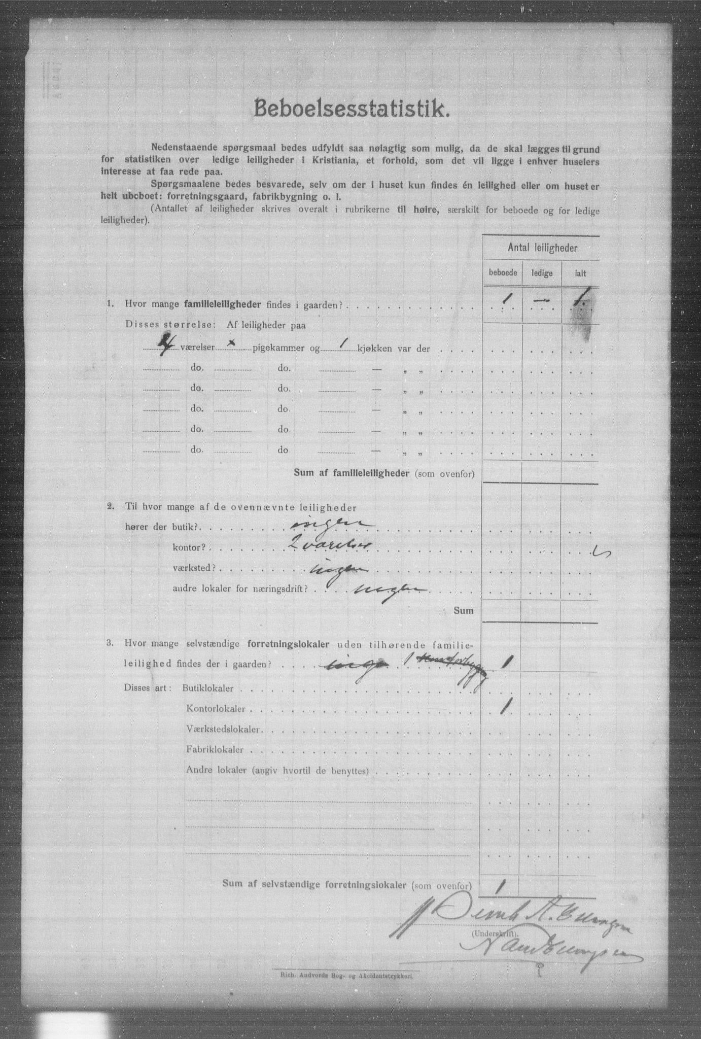 OBA, Municipal Census 1904 for Kristiania, 1904, p. 3178