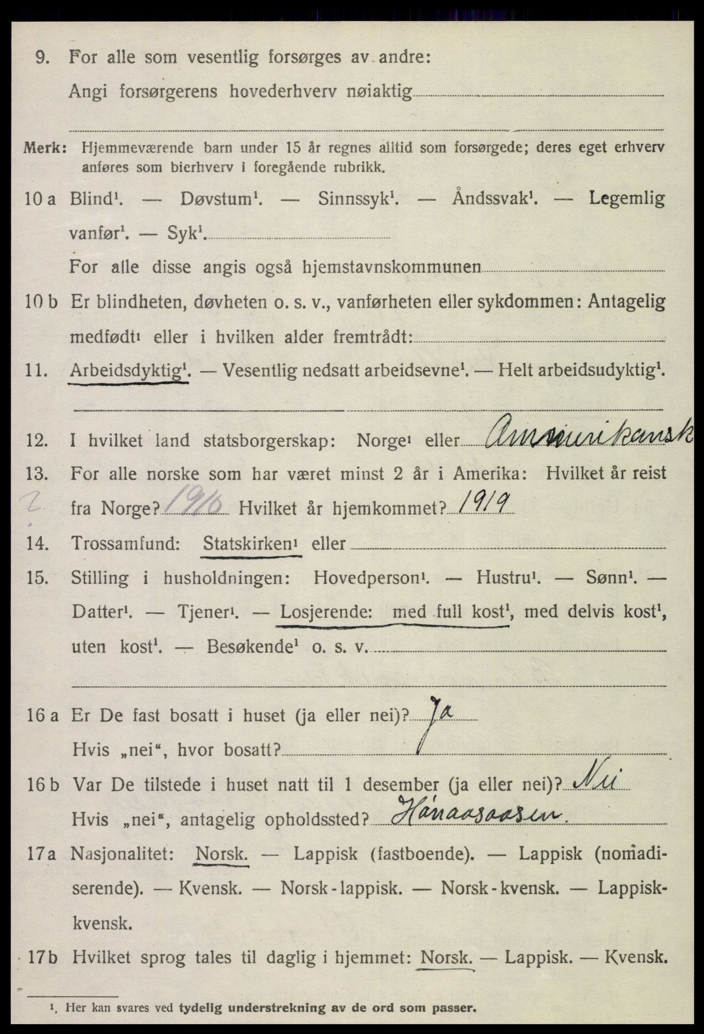 SAT, 1920 census for Leksvik, 1920, p. 3941