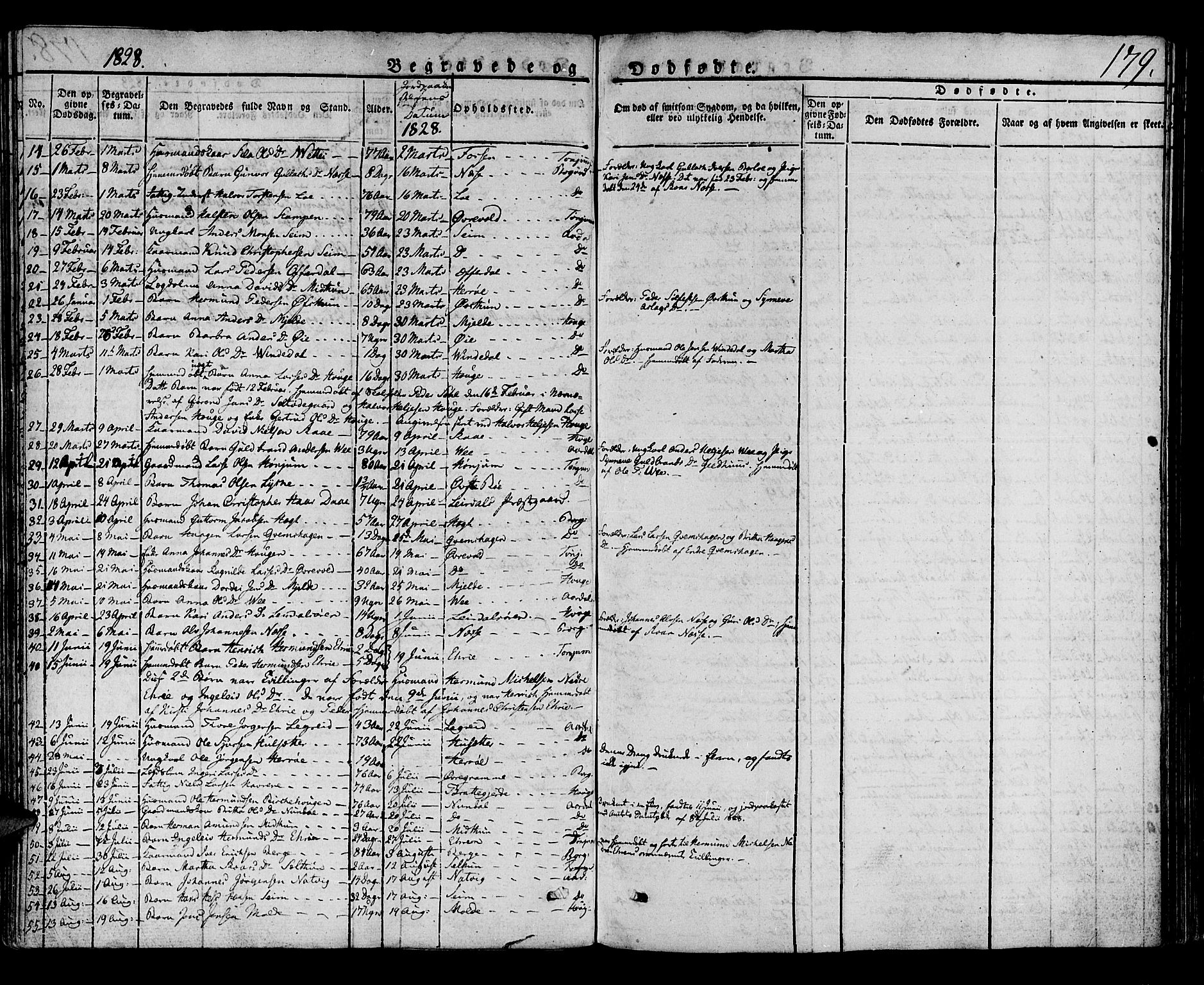 Lærdal sokneprestembete, AV/SAB-A-81201: Parish register (official) no. A 5, 1822-1834, p. 179