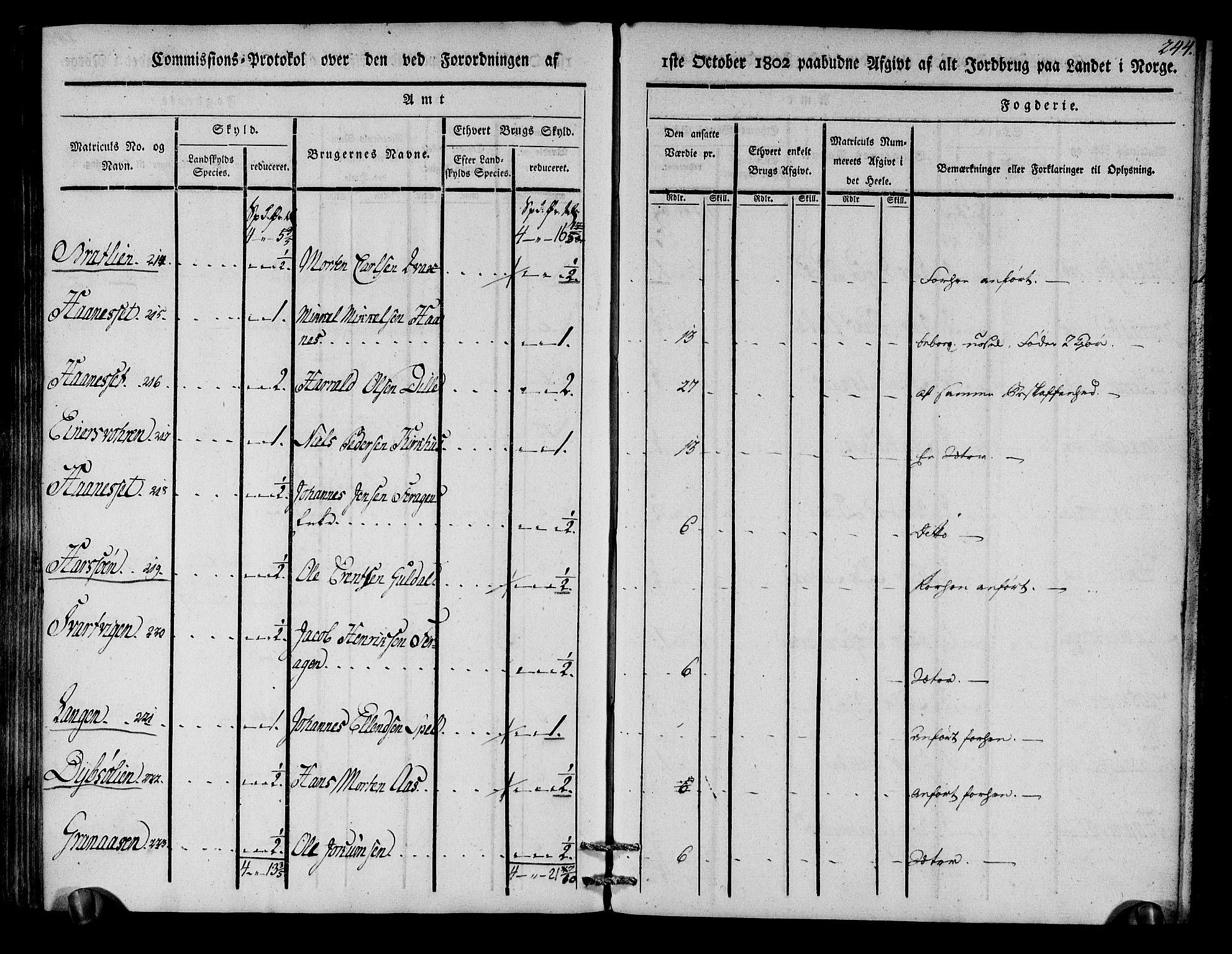 Rentekammeret inntil 1814, Realistisk ordnet avdeling, AV/RA-EA-4070/N/Ne/Nea/L0136a: Orkdal og Gauldal fogderi. Kommisjonsprotokoll for Gauldalen, 1803, p. 238