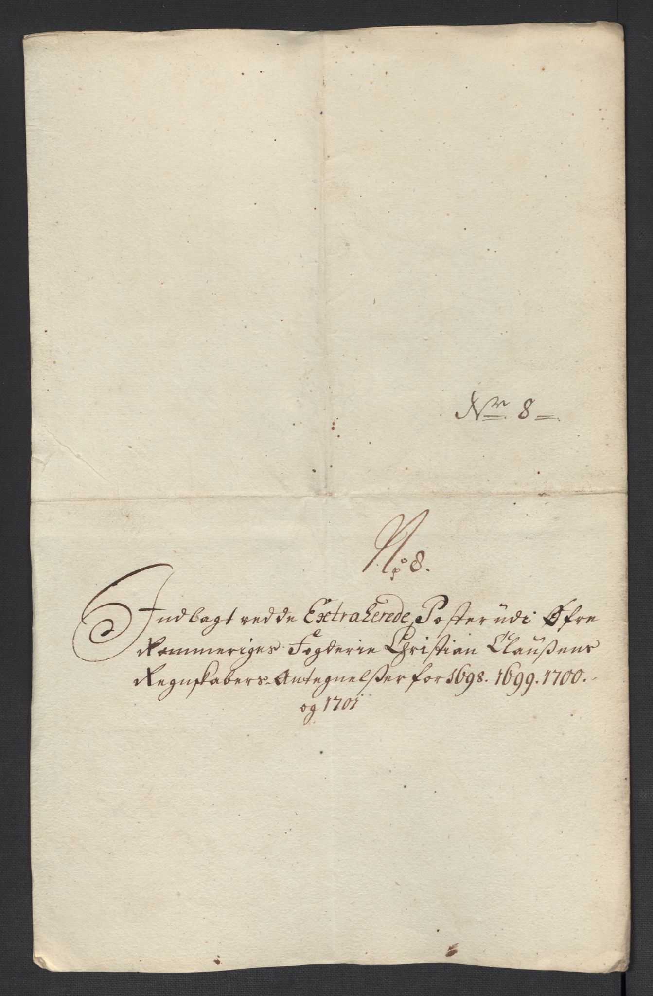 Rentekammeret inntil 1814, Reviderte regnskaper, Fogderegnskap, RA/EA-4092/R12/L0715: Fogderegnskap Øvre Romerike, 1698-1701, p. 173