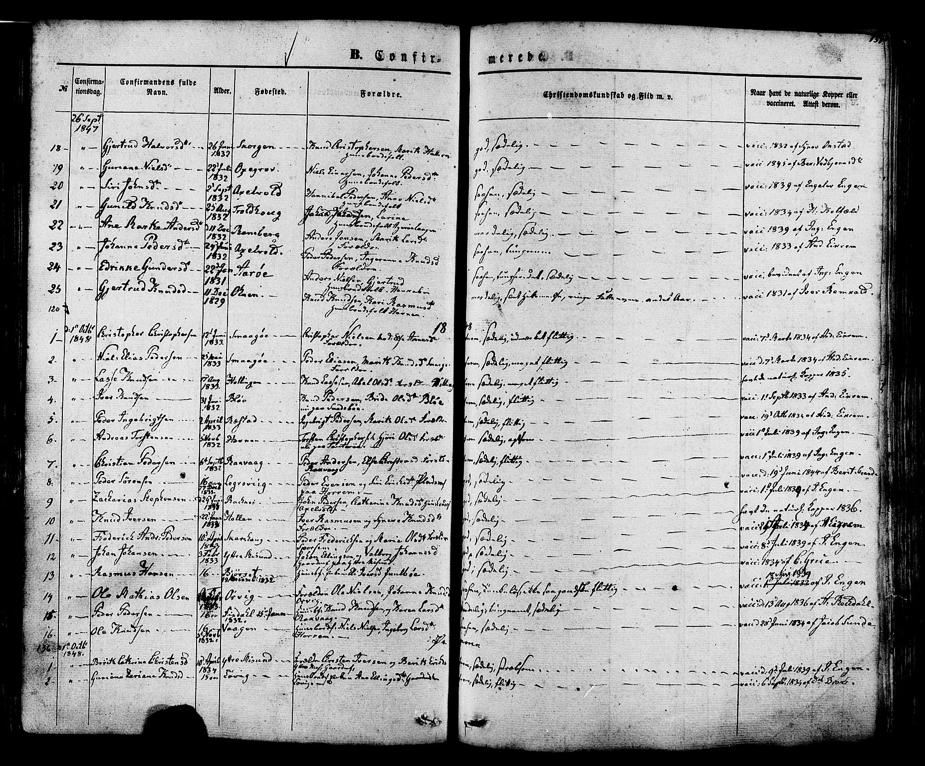 Ministerialprotokoller, klokkerbøker og fødselsregistre - Møre og Romsdal, SAT/A-1454/560/L0719: Parish register (official) no. 560A03, 1845-1872, p. 137