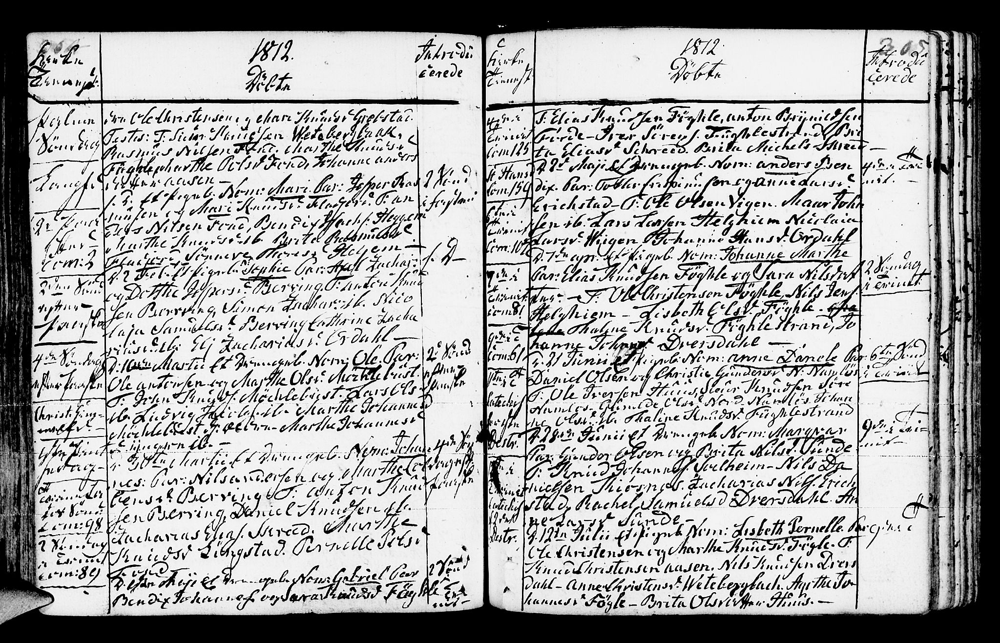 Jølster sokneprestembete, AV/SAB-A-80701/H/Haa/Haaa/L0006: Parish register (official) no. A 6, 1790-1821, p. 304-305
