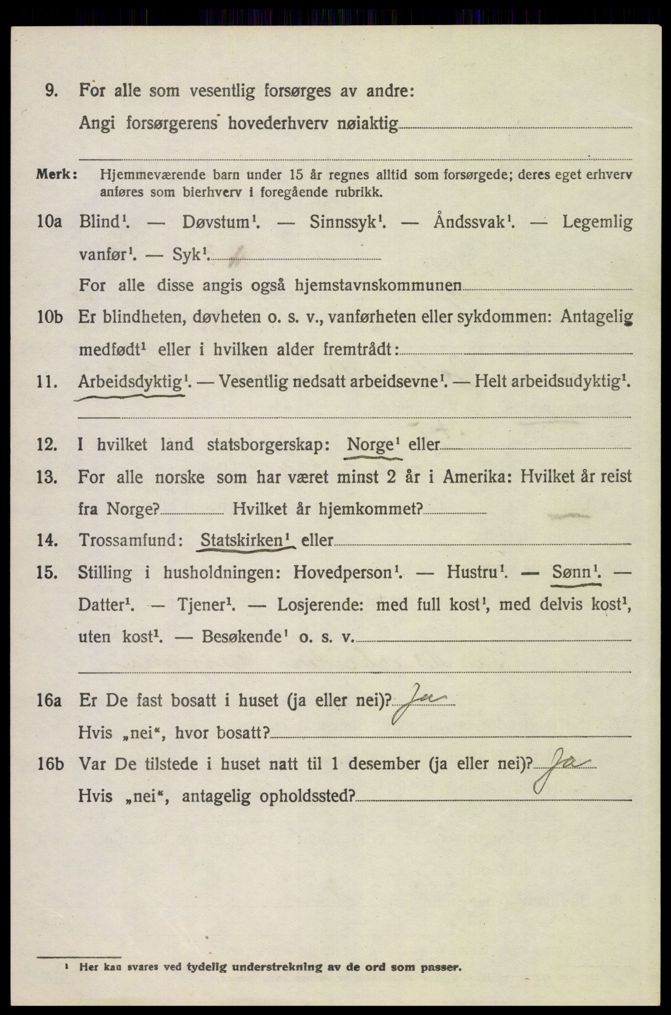 SAH, 1920 census for Tolga, 1920, p. 7390