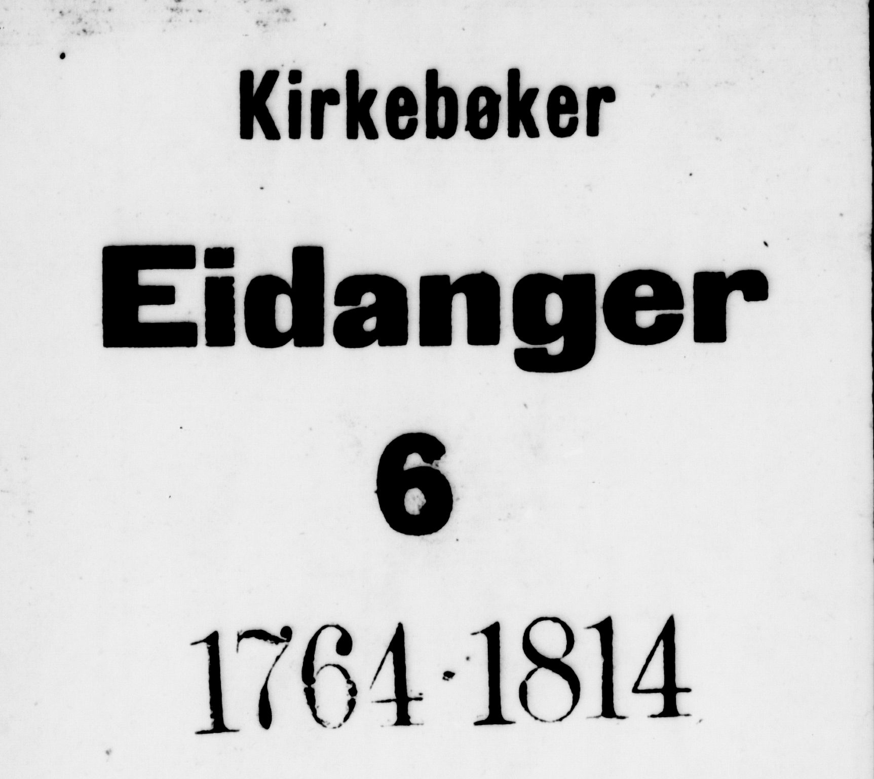 Eidanger kirkebøker, SAKO/A-261/F/Fa/L0006: Parish register (official) no. 6, 1764-1814