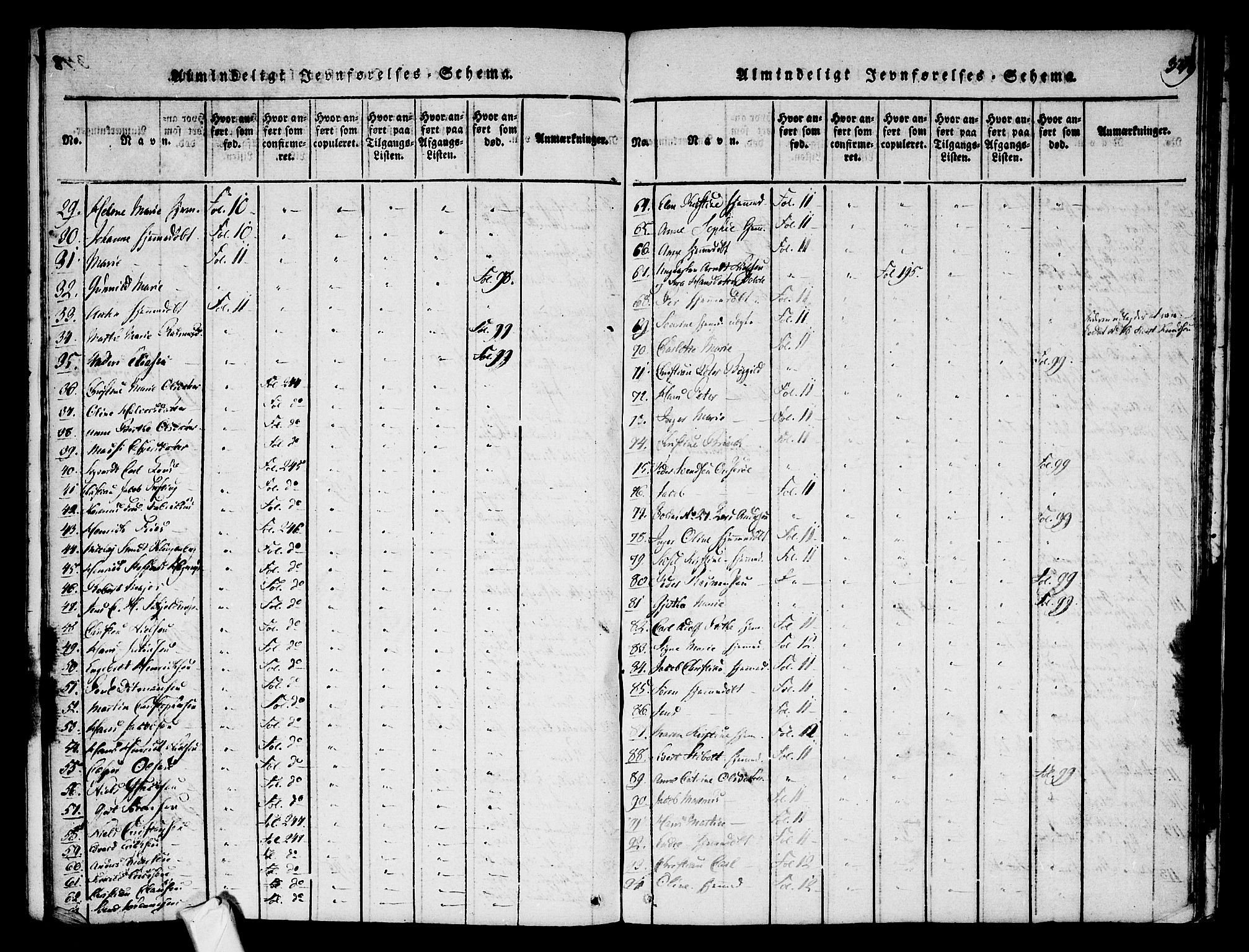 Stavern kirkebøker, AV/SAKO-A-318/F/Fa/L0006: Parish register (official) no. 6, 1816-1839, p. 349