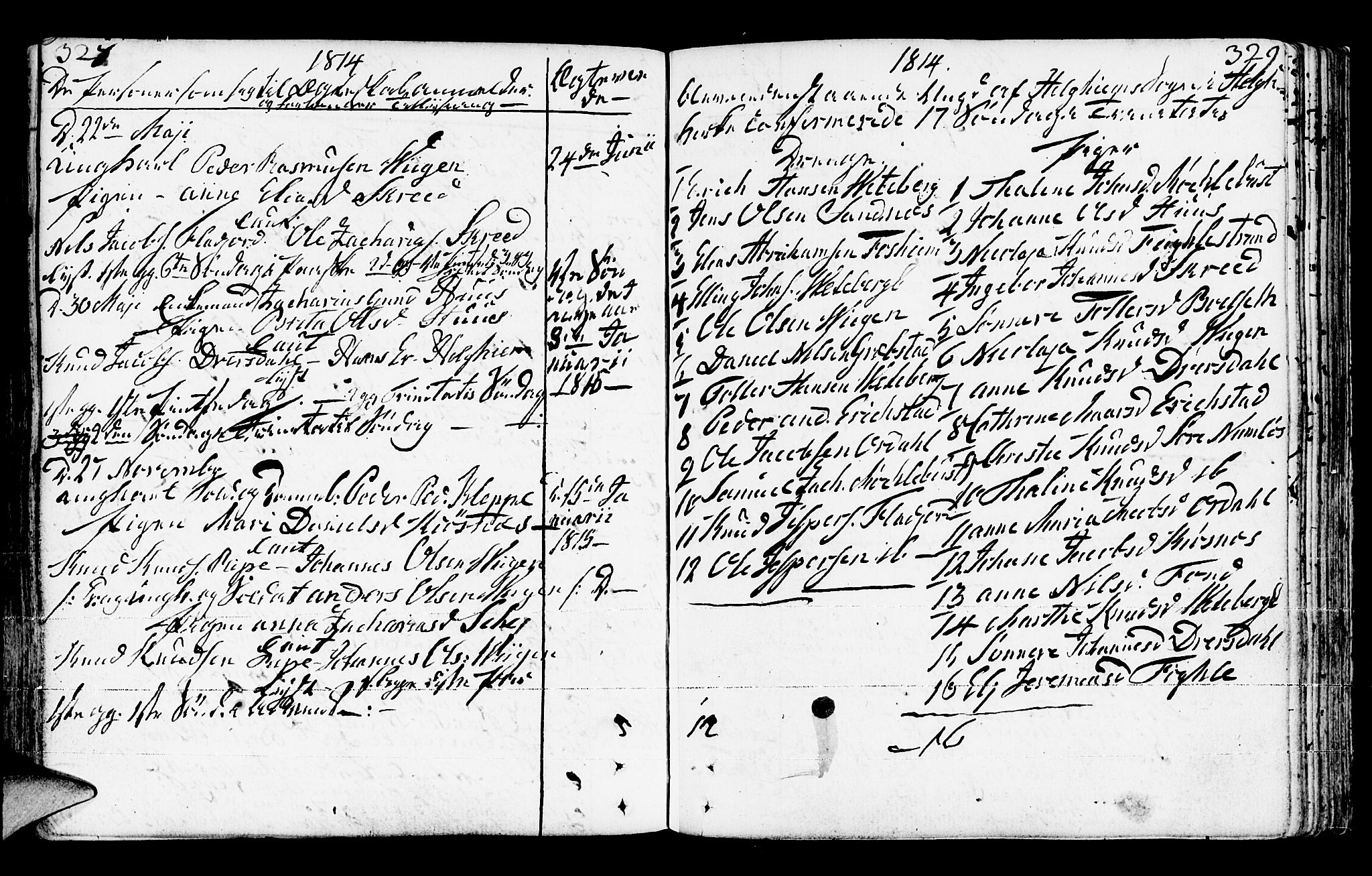 Jølster sokneprestembete, SAB/A-80701/H/Haa/Haaa/L0006: Parish register (official) no. A 6, 1790-1821, p. 328-329