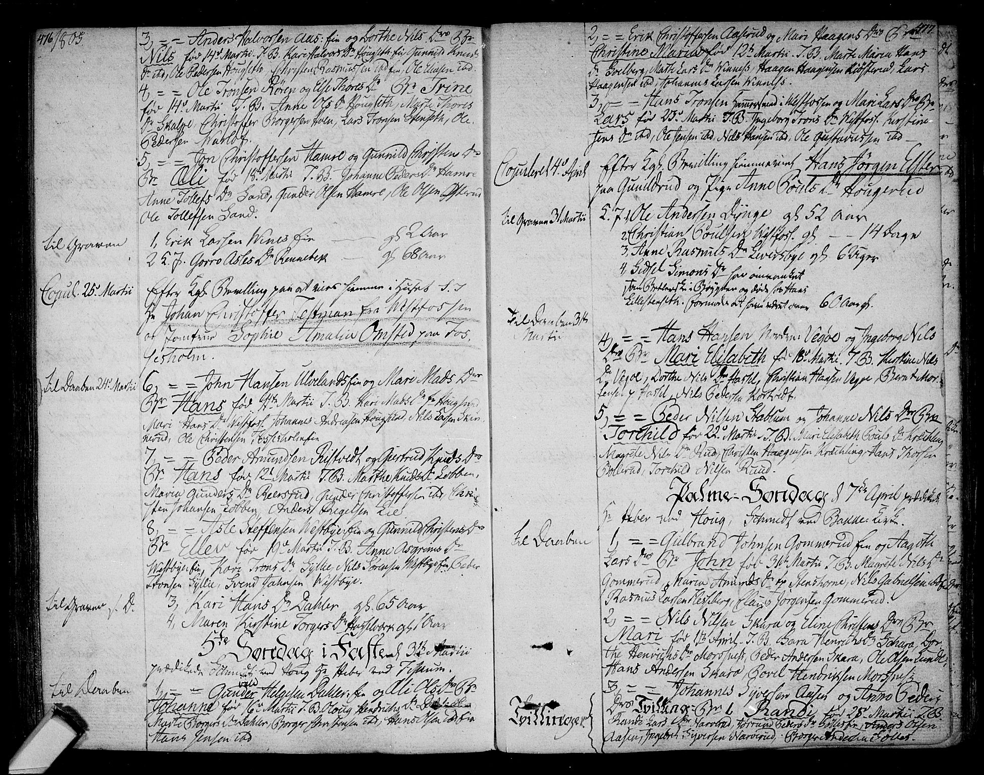 Eiker kirkebøker, AV/SAKO-A-4/F/Fa/L0009: Parish register (official) no. I 9, 1789-1806, p. 476-477