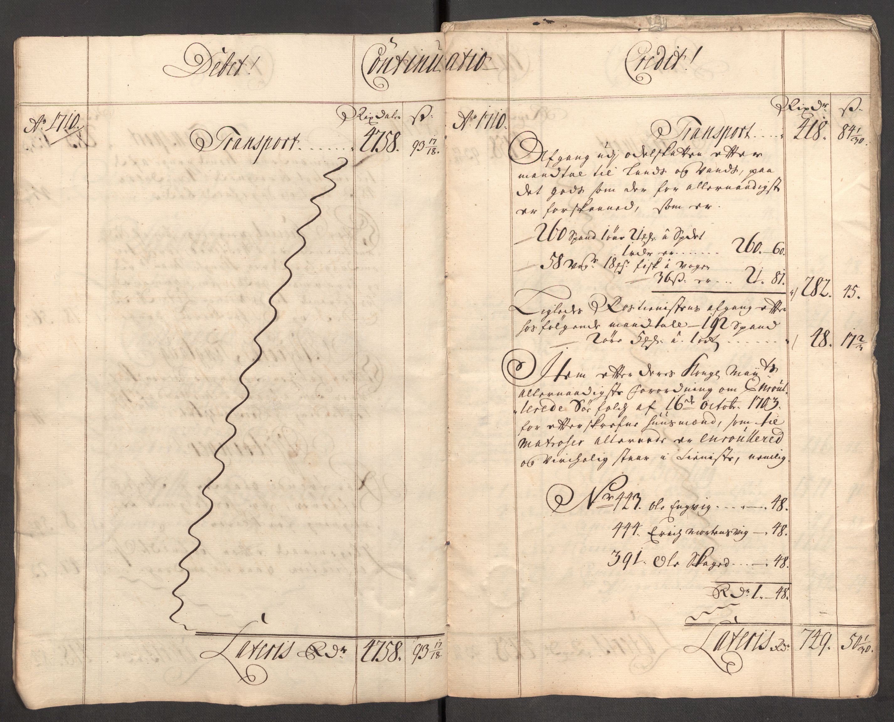 Rentekammeret inntil 1814, Reviderte regnskaper, Fogderegnskap, AV/RA-EA-4092/R57/L3859: Fogderegnskap Fosen, 1710, p. 9