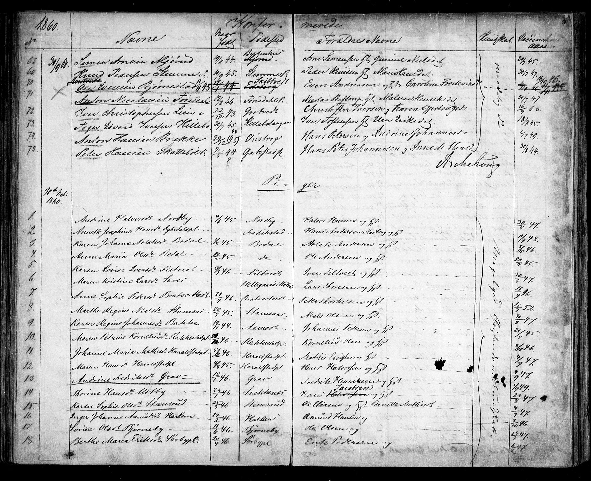 Rakkestad prestekontor Kirkebøker, AV/SAO-A-2008/F/Fa/L0010: Parish register (official) no. I 10, 1857-1861, p. 114