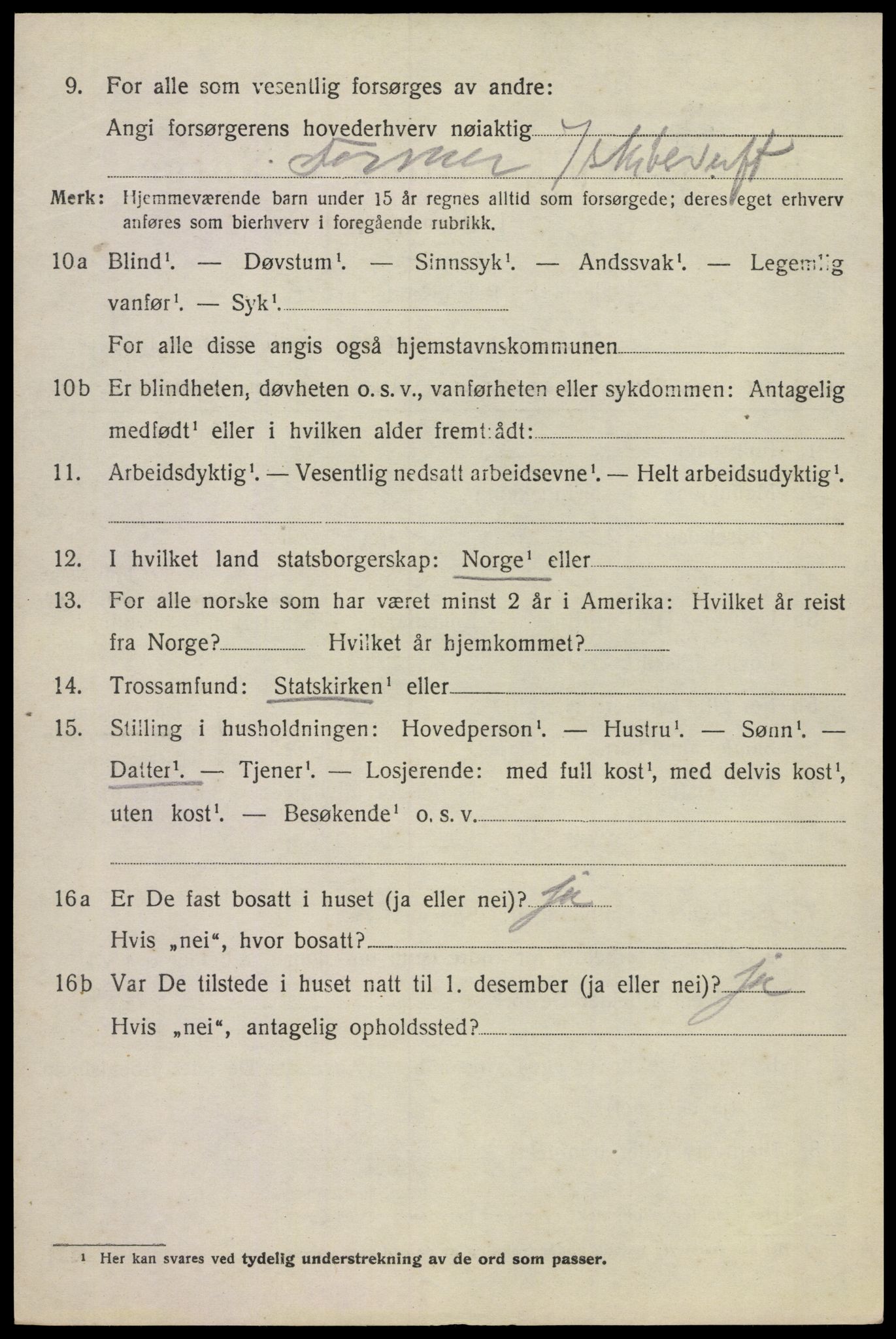 SAKO, 1920 census for Sem, 1920, p. 15988