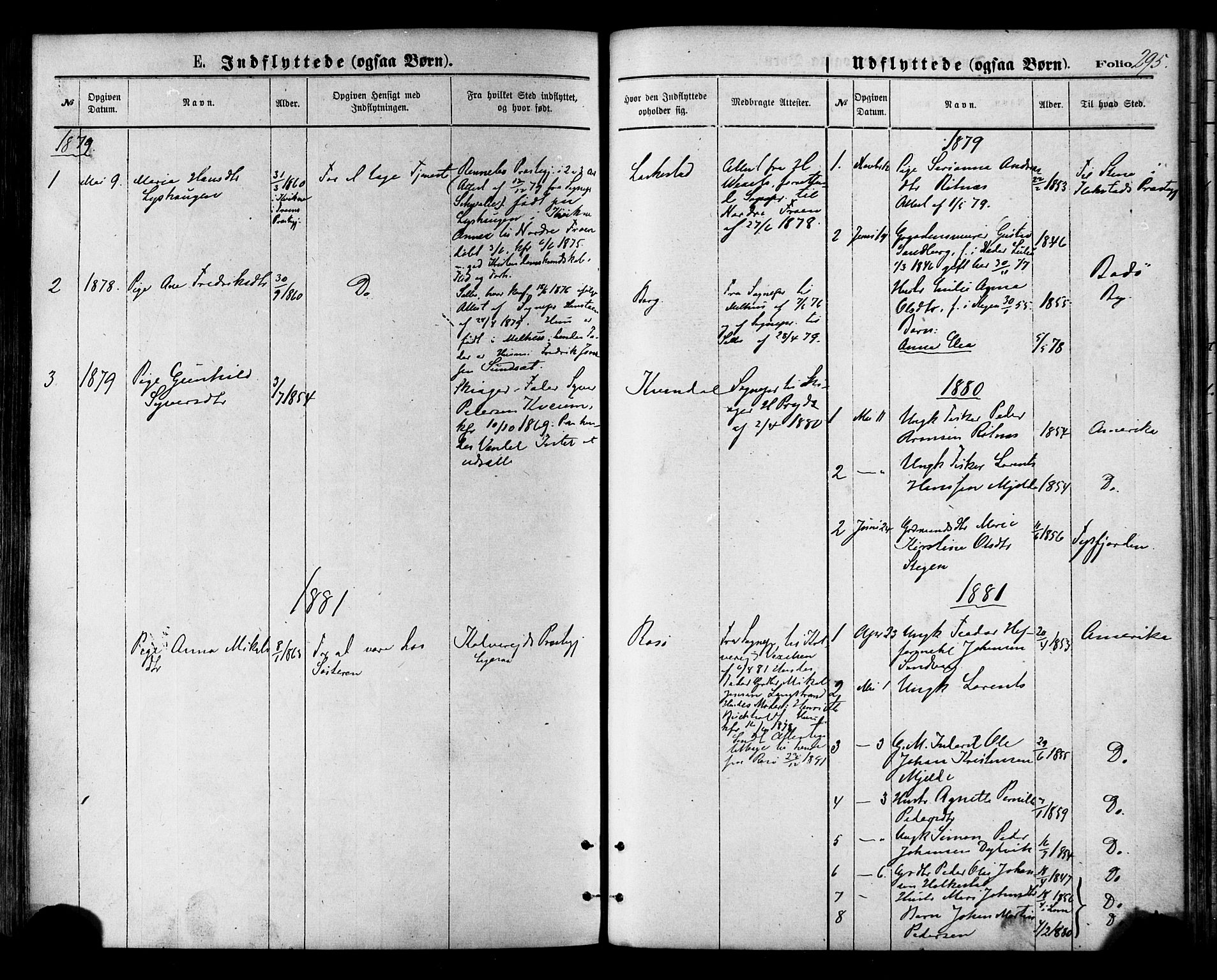 Ministerialprotokoller, klokkerbøker og fødselsregistre - Nordland, SAT/A-1459/855/L0802: Parish register (official) no. 855A10, 1875-1886, p. 295