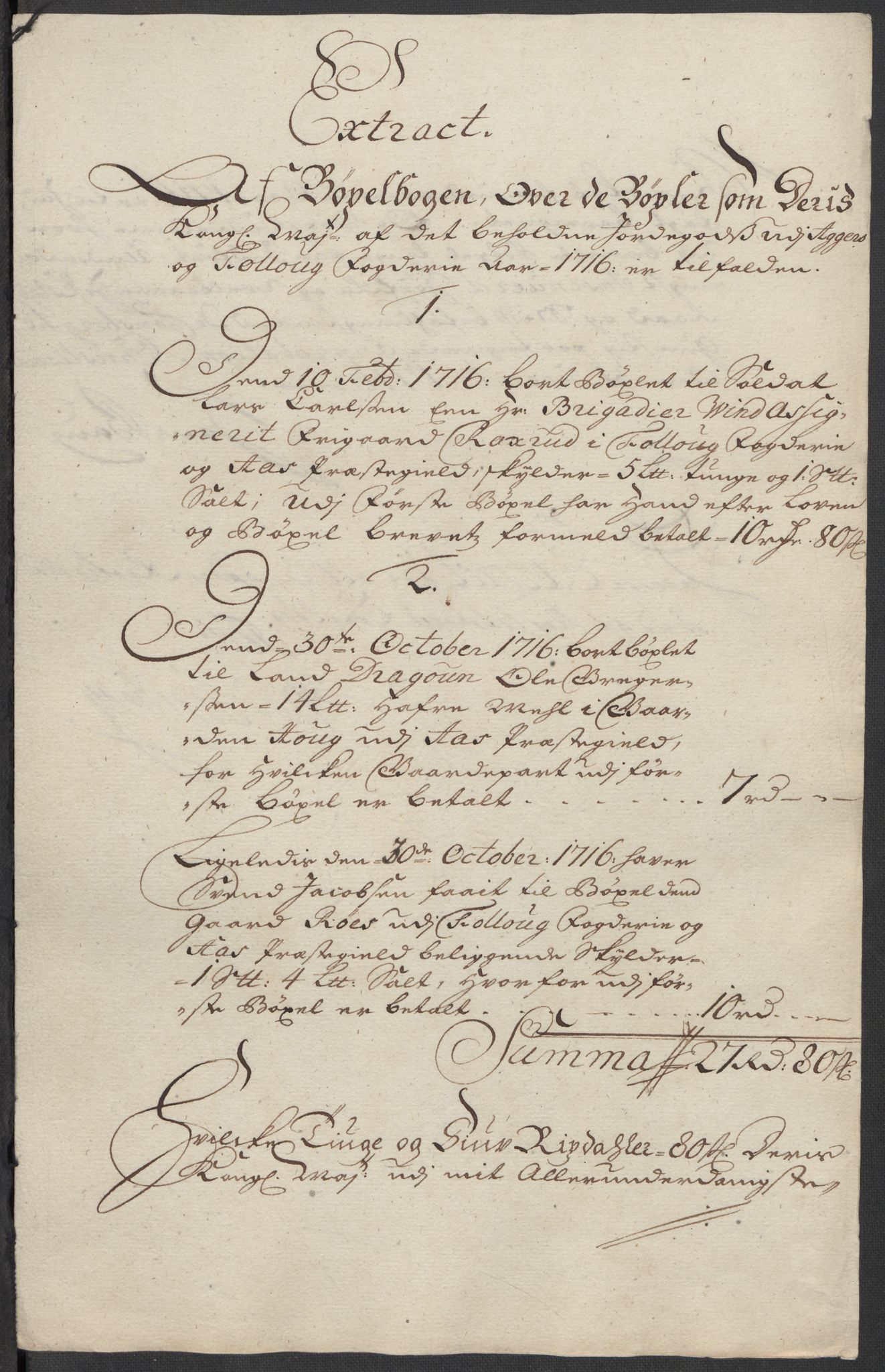 Rentekammeret inntil 1814, Reviderte regnskaper, Fogderegnskap, AV/RA-EA-4092/R10/L0454: Fogderegnskap Aker og Follo, 1716, p. 148