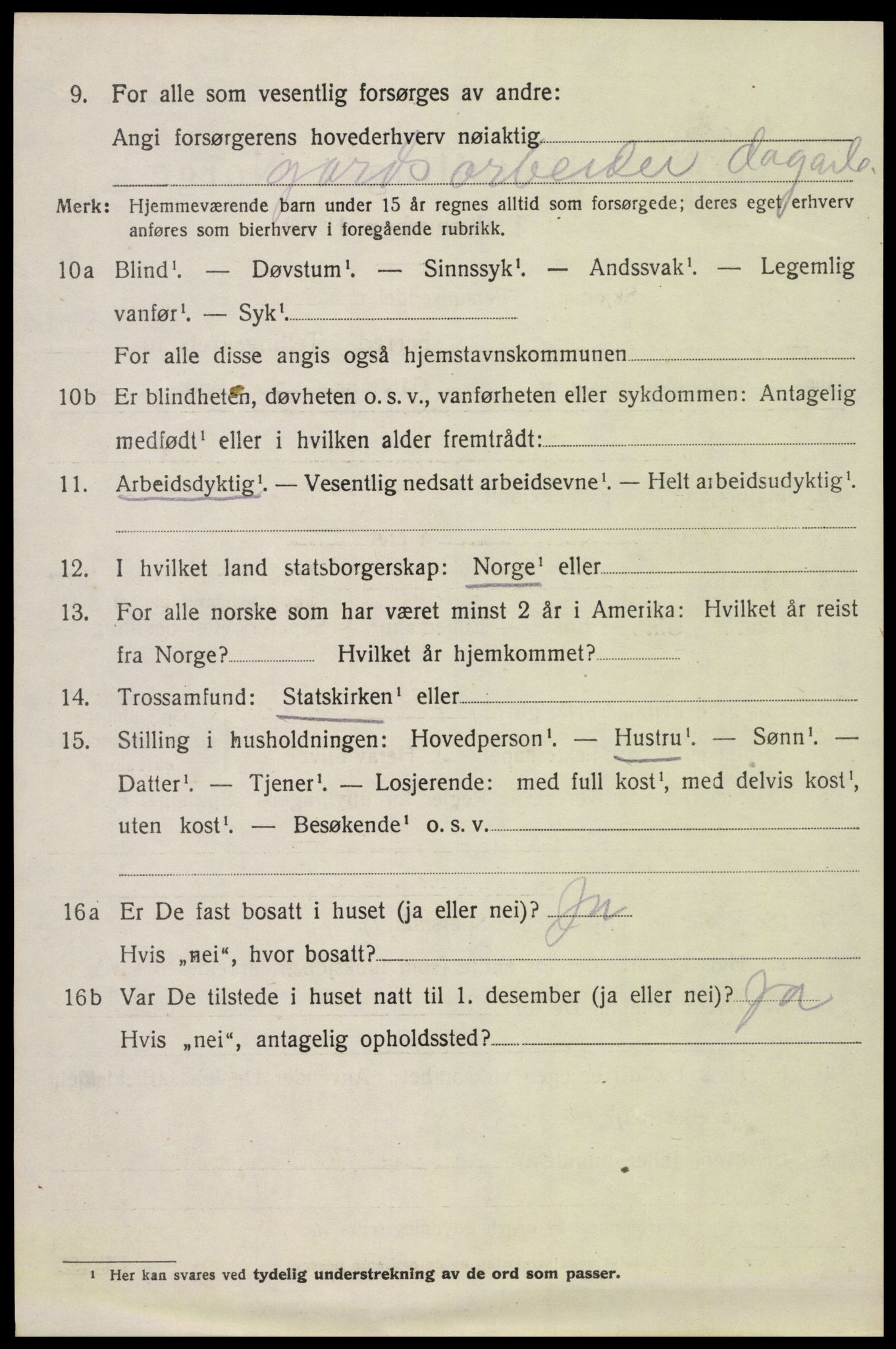 SAH, 1920 census for Østre Toten, 1920, p. 18533