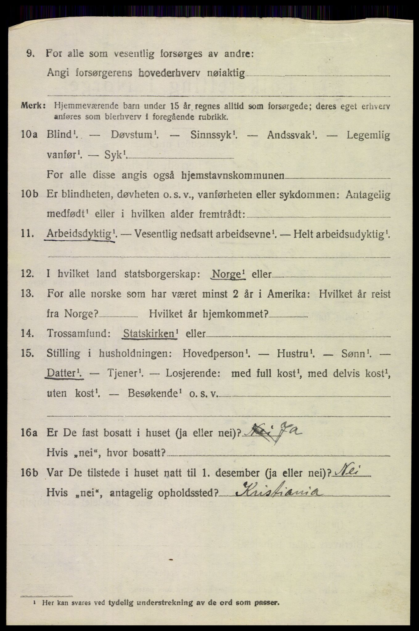 SAH, 1920 census for Vardal, 1920, p. 1950