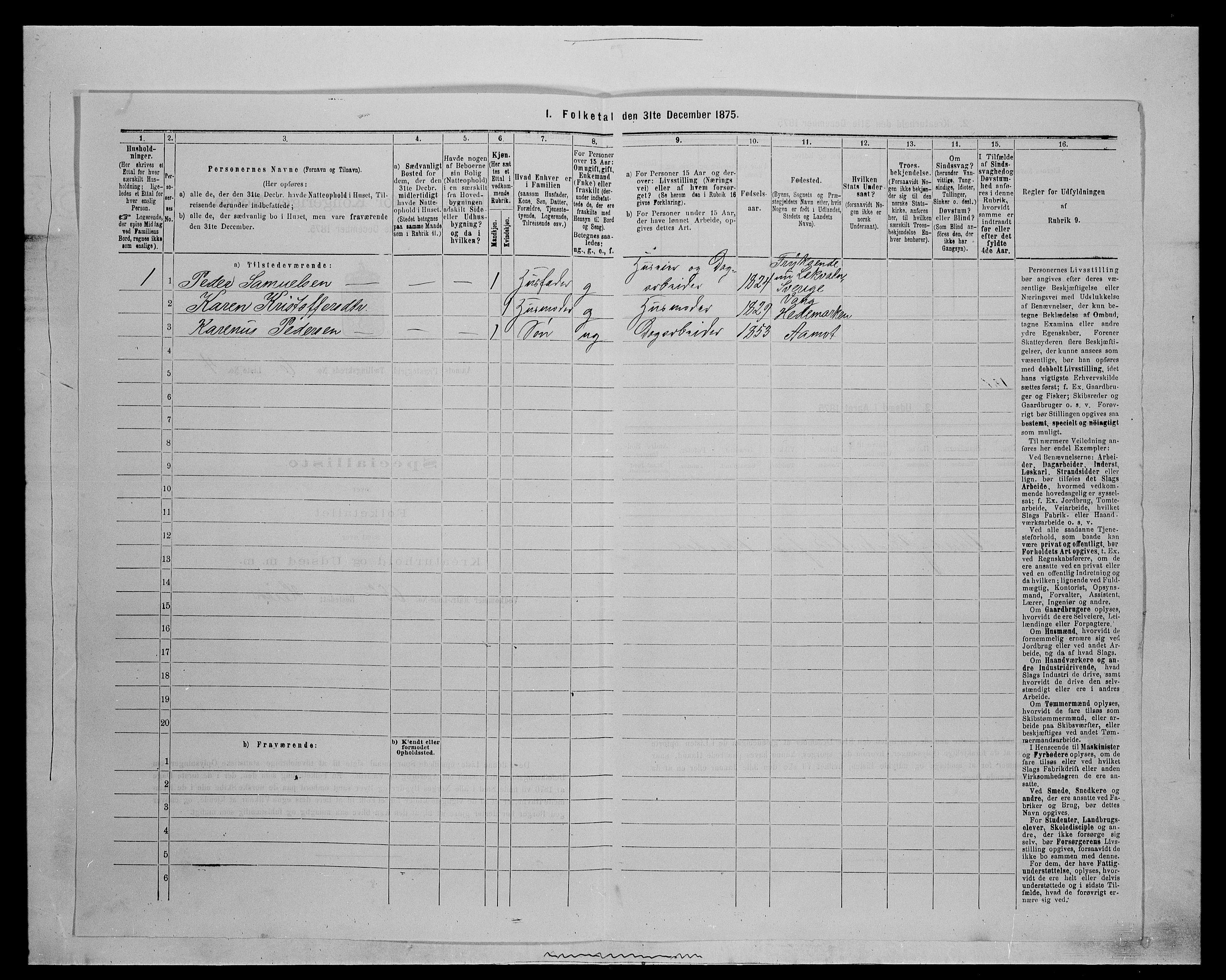 SAH, 1875 census for 0429P Åmot, 1875, p. 887