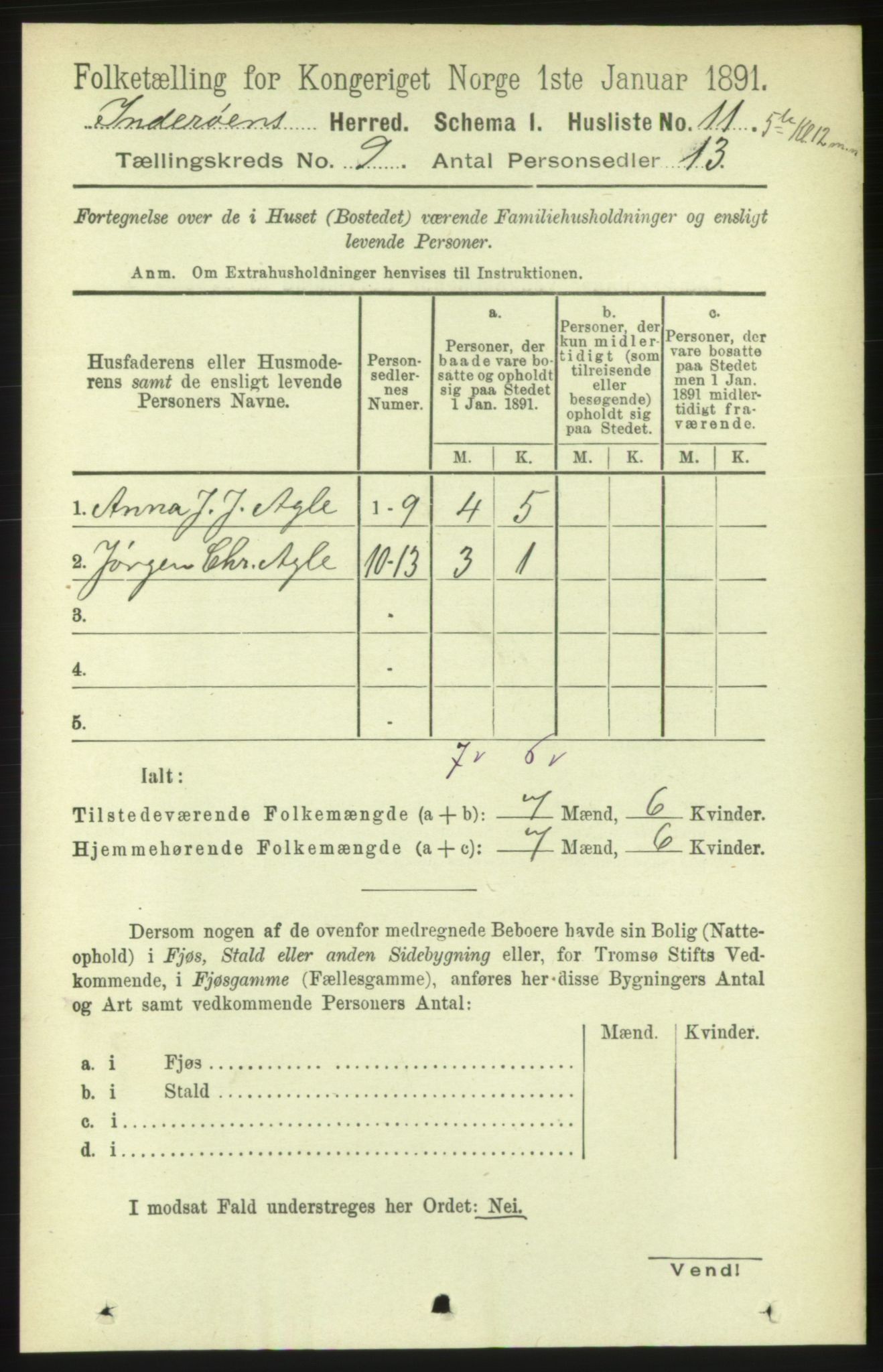 RA, 1891 census for 1729 Inderøy, 1891, p. 5121