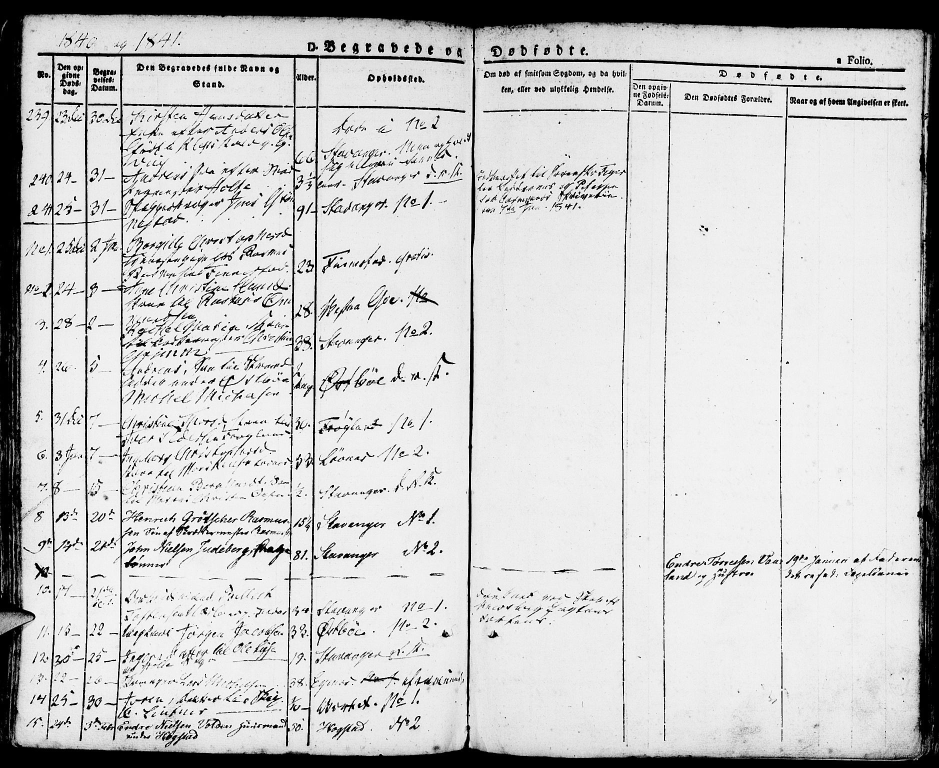 Domkirken sokneprestkontor, SAST/A-101812/001/30/30BA/L0011: Parish register (official) no. A 11, 1832-1856