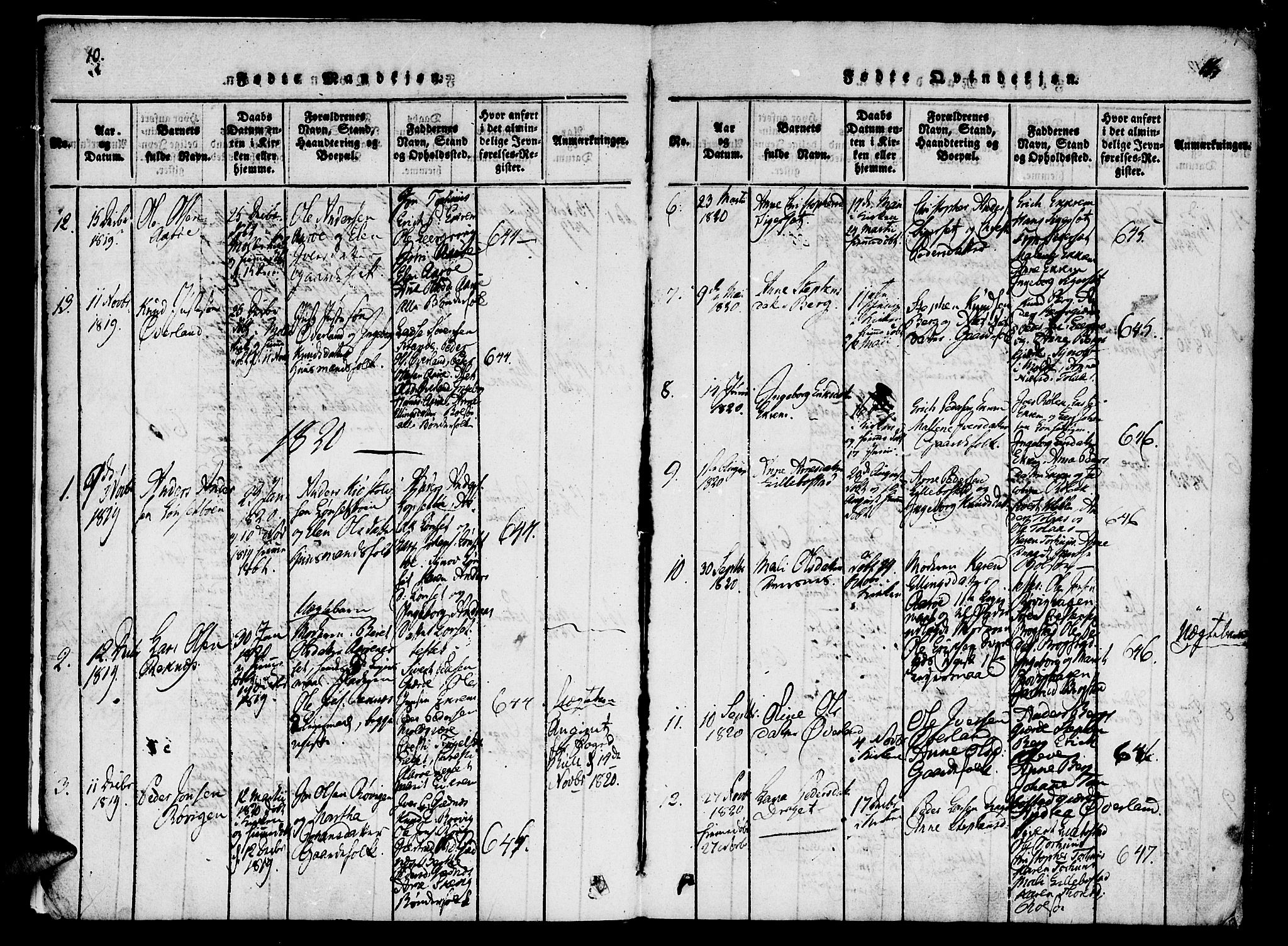 Ministerialprotokoller, klokkerbøker og fødselsregistre - Møre og Romsdal, AV/SAT-A-1454/555/L0652: Parish register (official) no. 555A03, 1817-1843, p. 10-11