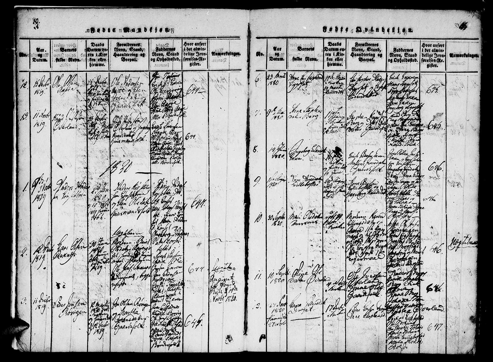 Ministerialprotokoller, klokkerbøker og fødselsregistre - Møre og Romsdal, AV/SAT-A-1454/555/L0652: Parish register (official) no. 555A03, 1817-1843, p. 10-11