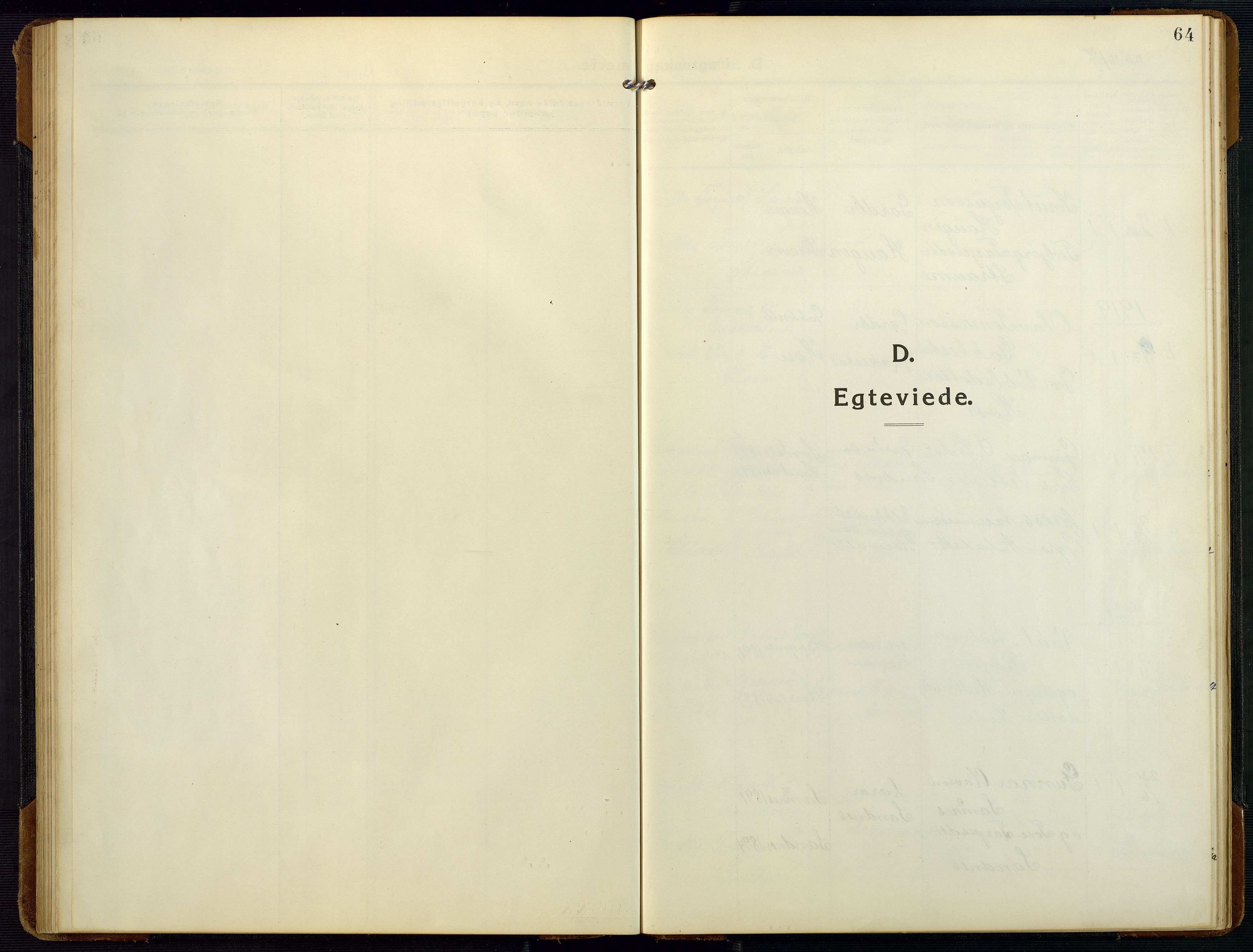 Bygland sokneprestkontor, SAK/1111-0006/F/Fb/Fbc/L0003: Parish register (copy) no. B 3, 1916-1975, p. 64