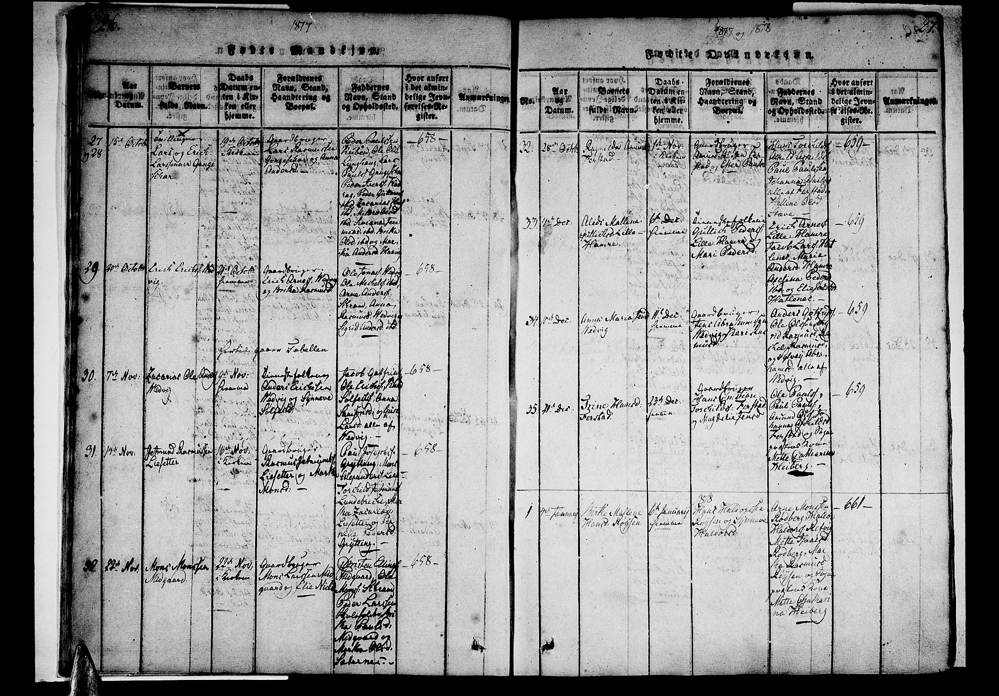 Selje sokneprestembete, SAB/A-99938/H/Ha/Haa/Haaa: Parish register (official) no. A 8, 1816-1828, p. 26-27