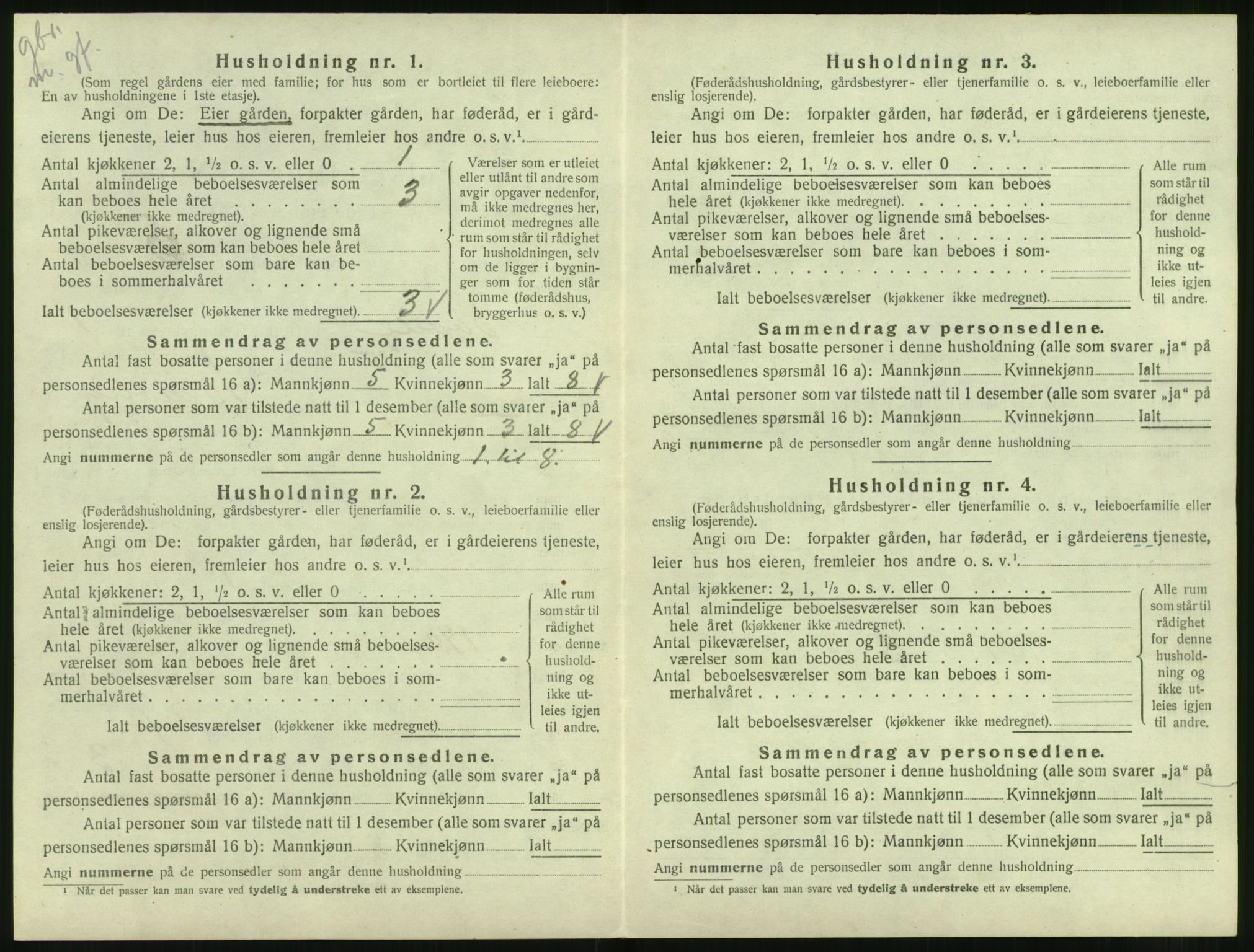 SAT, 1920 census for Syvde, 1920, p. 45