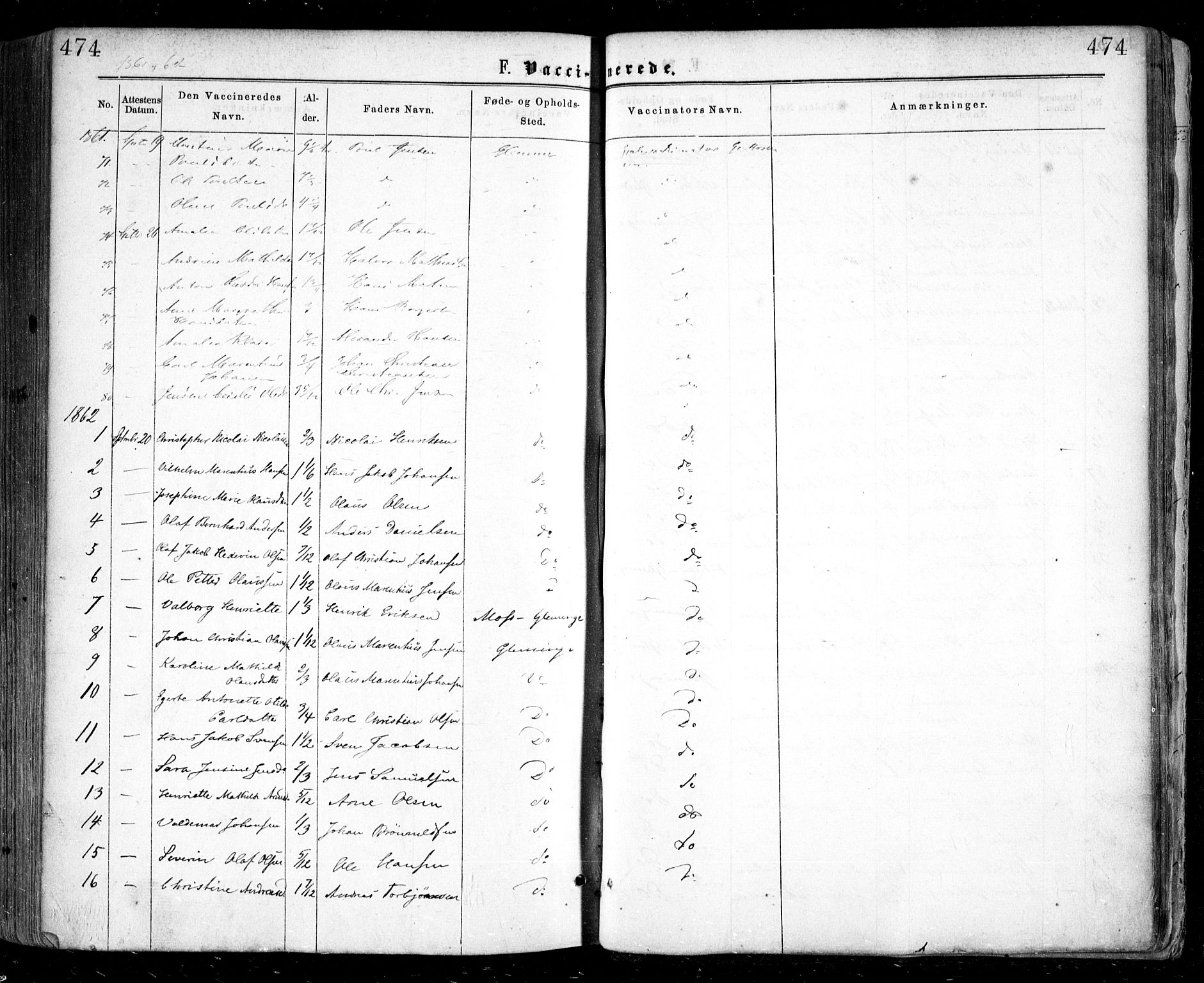 Glemmen prestekontor Kirkebøker, SAO/A-10908/F/Fa/L0008: Parish register (official) no. 8, 1862-1871, p. 474