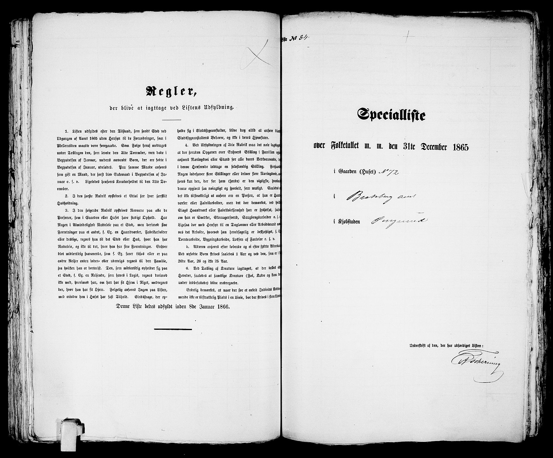 RA, 1865 census for Porsgrunn, 1865, p. 176