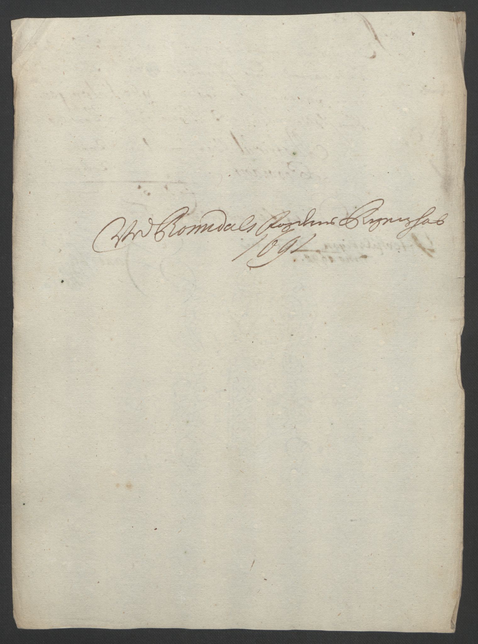 Rentekammeret inntil 1814, Reviderte regnskaper, Fogderegnskap, AV/RA-EA-4092/R55/L3649: Fogderegnskap Romsdal, 1690-1691, p. 350