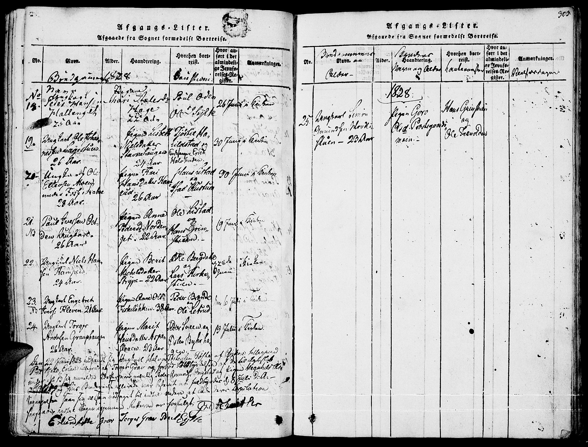 Fron prestekontor, AV/SAH-PREST-078/H/Ha/Haa/L0002: Parish register (official) no. 2, 1816-1827, p. 303