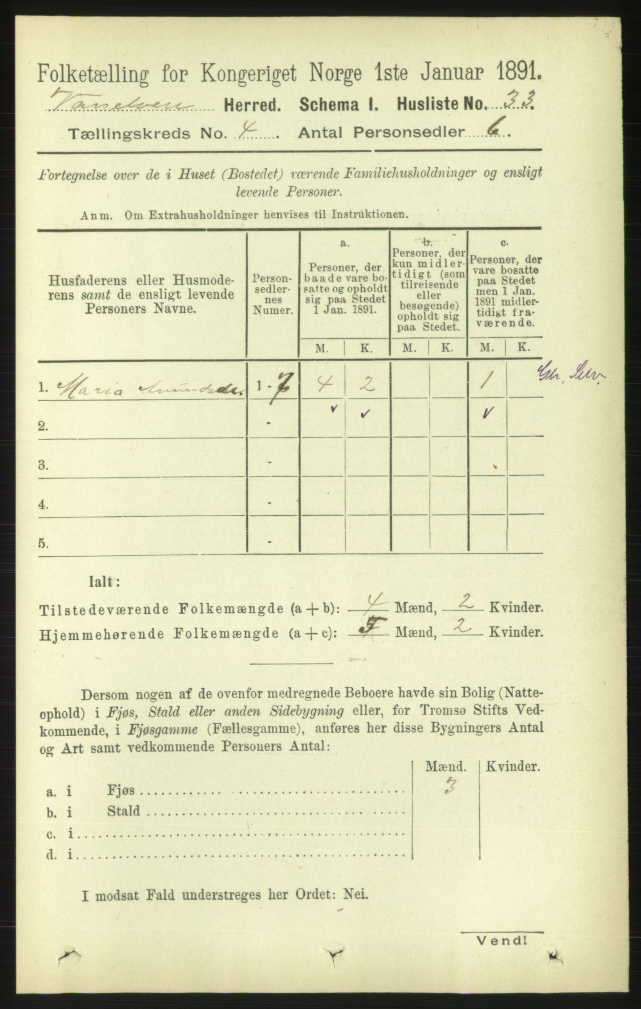 RA, 1891 census for 1511 Vanylven, 1891, p. 1795